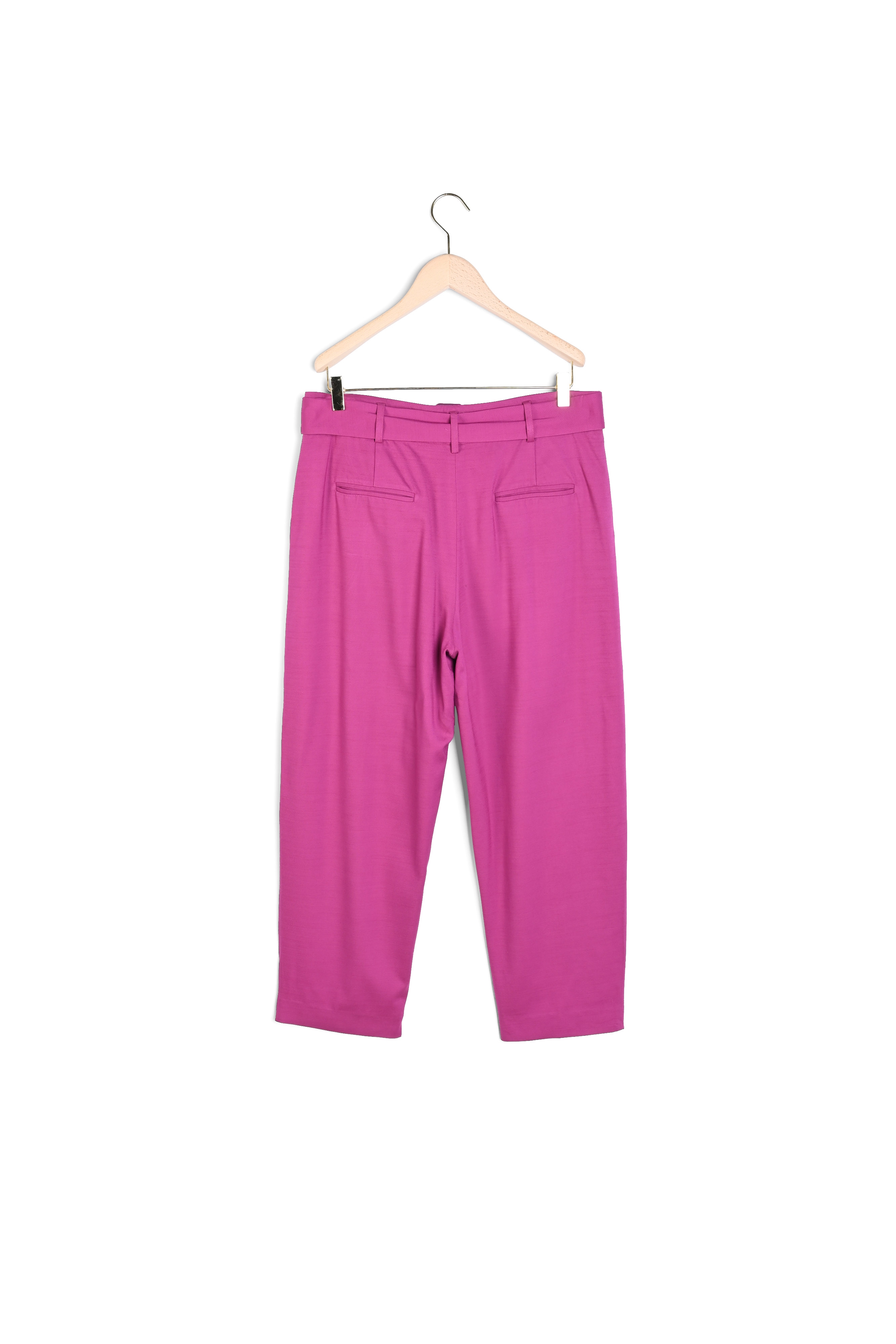 Pantalon cigarette mauve taille haute Tara Jarmon seconde main photo 4