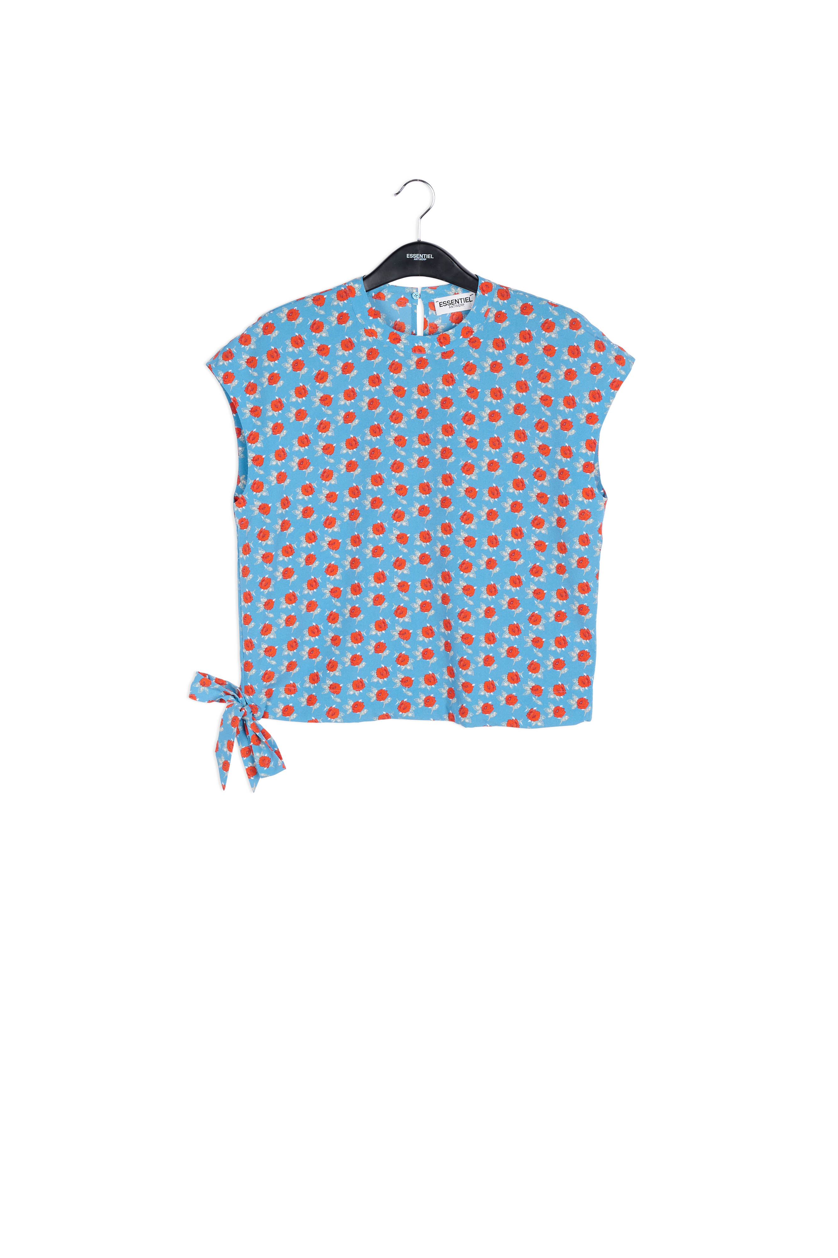 Top bleu à imprimé floral RE—SSENTIEL seconde main photo 1