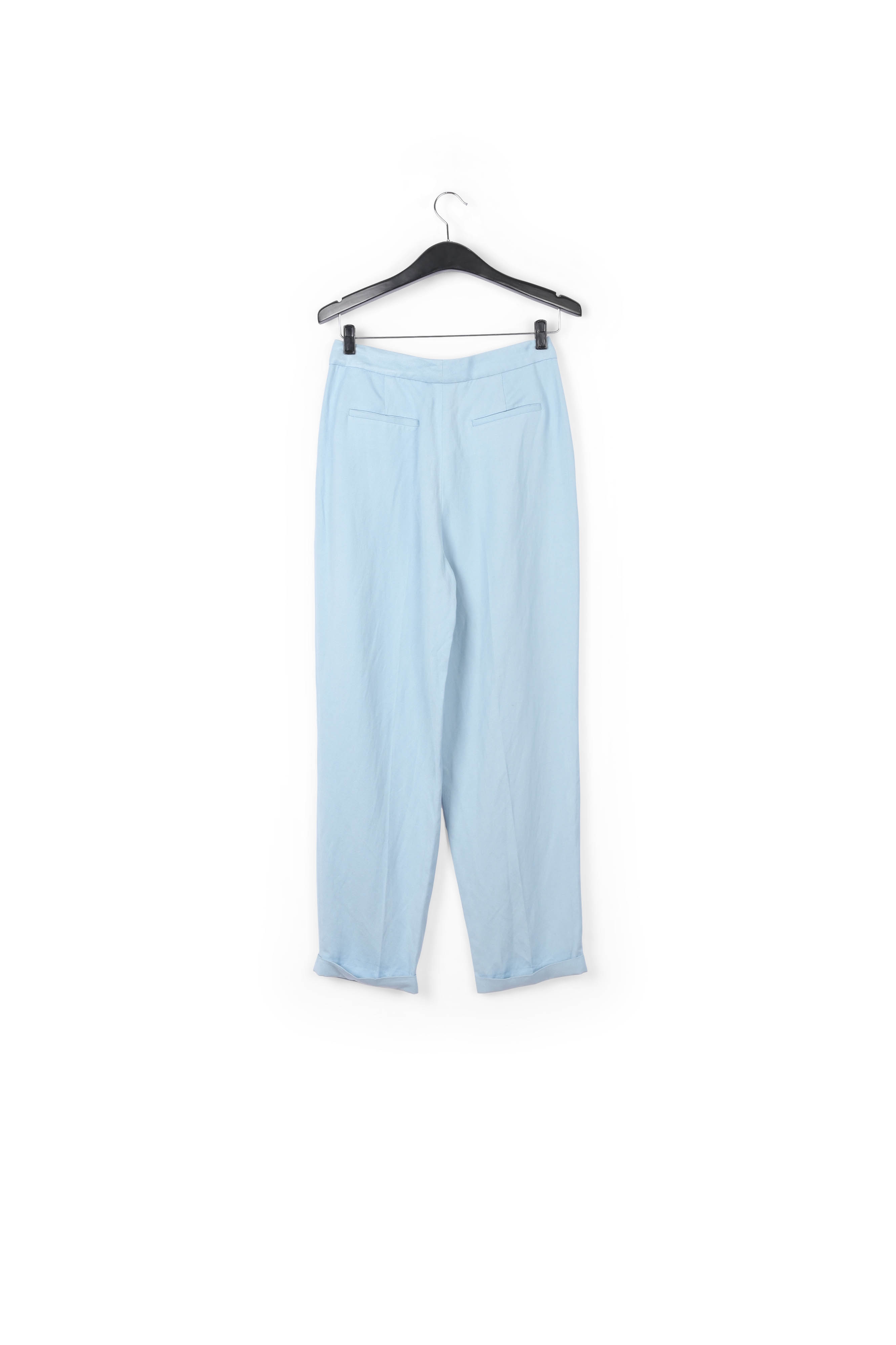 Pantalon bleu clair taille mi-haute RE—SSENTIEL seconde main photo 2
