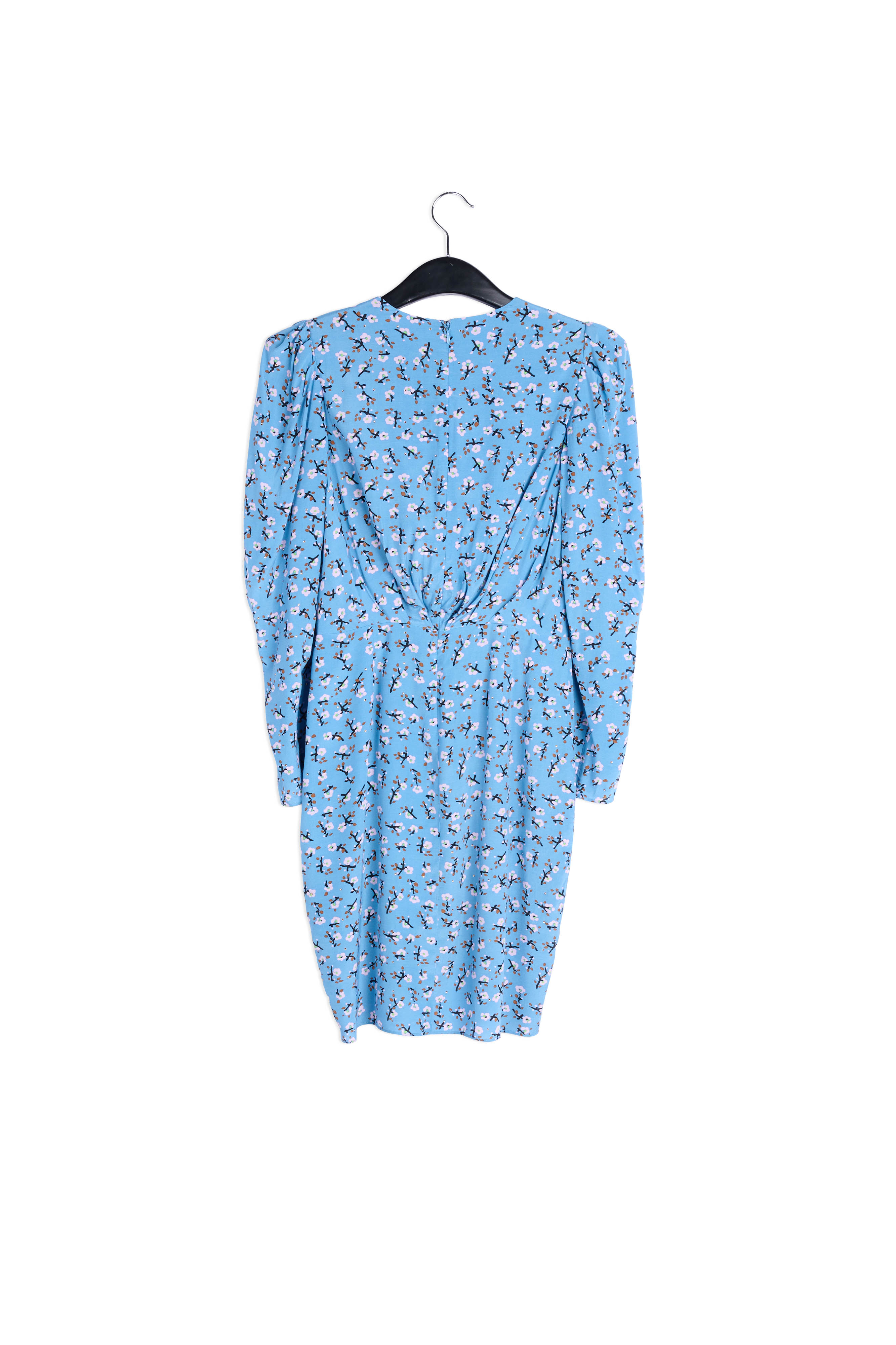 Blue floral-print mini wrap dress RE—SSENTIEL second-hand photo 2