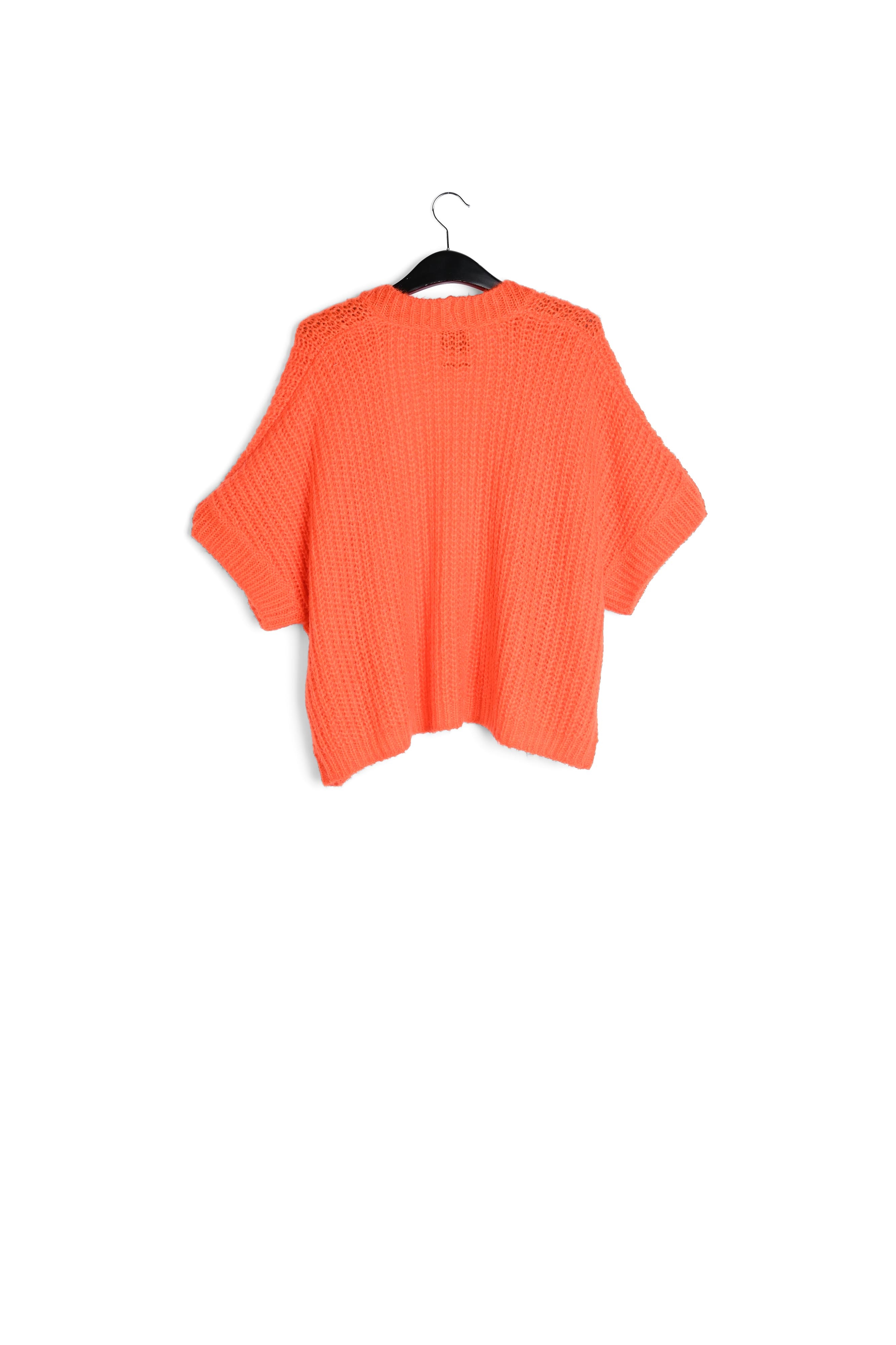 Cardigan orange en mohair mélangé RE—SSENTIEL seconde main photo 2