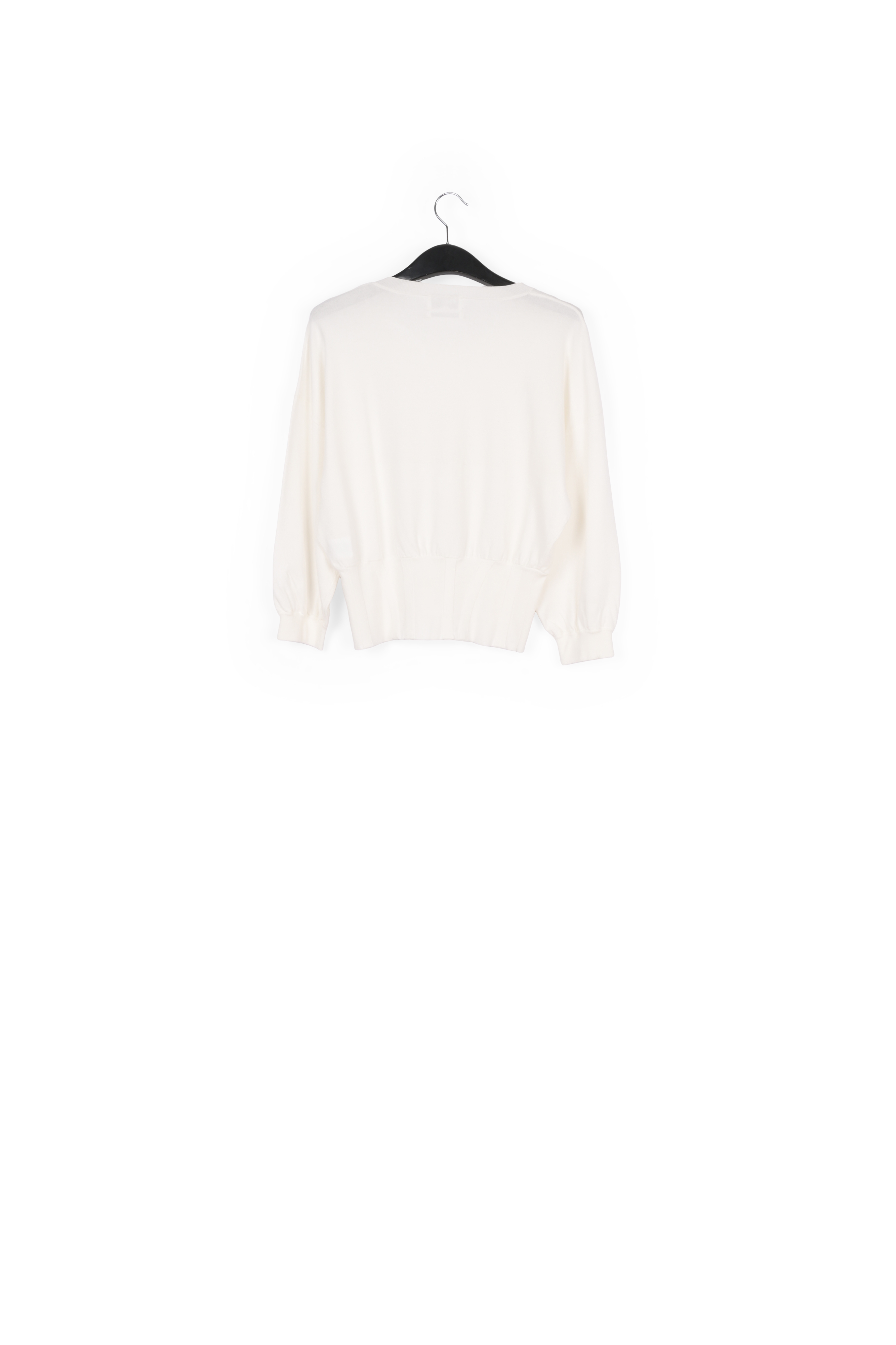 Witte trui met aansluitende taille RE—SSENTIEL tweedehands photo 2