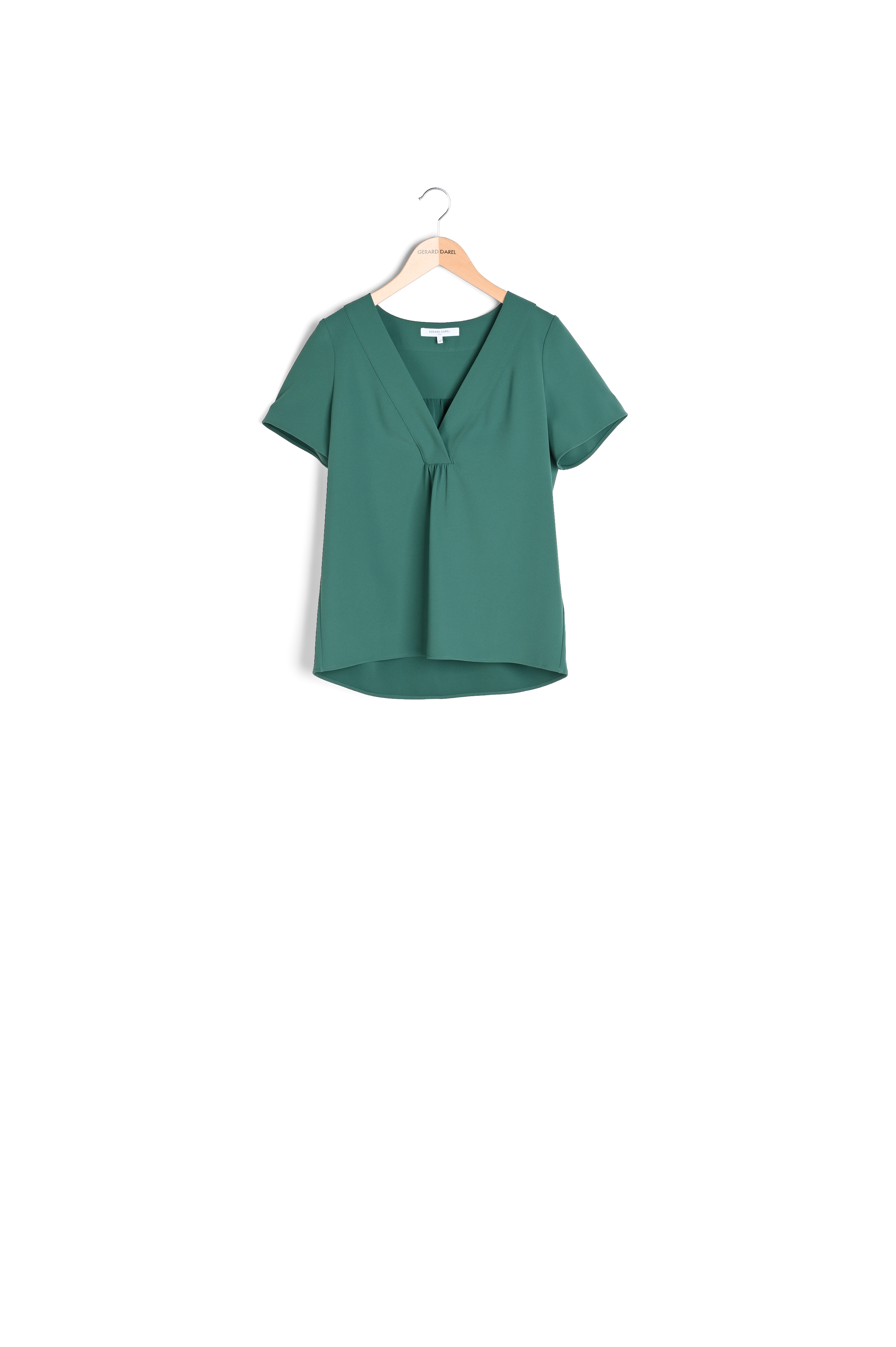 Blouse col V unie - CERES Gerard Darel seconde main photo 1