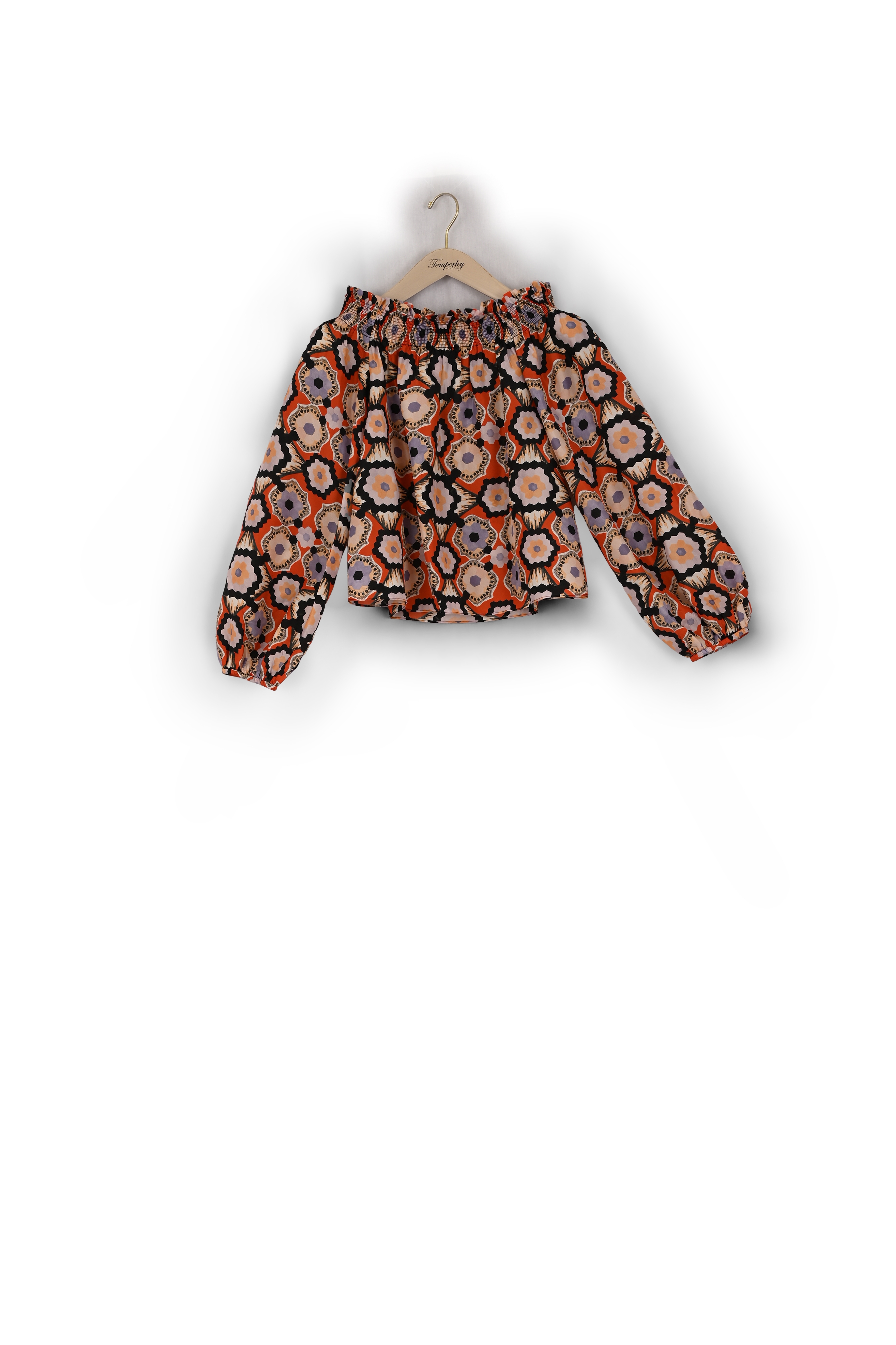 Product photo Crochet Print Off-Shoulder Top number 0
