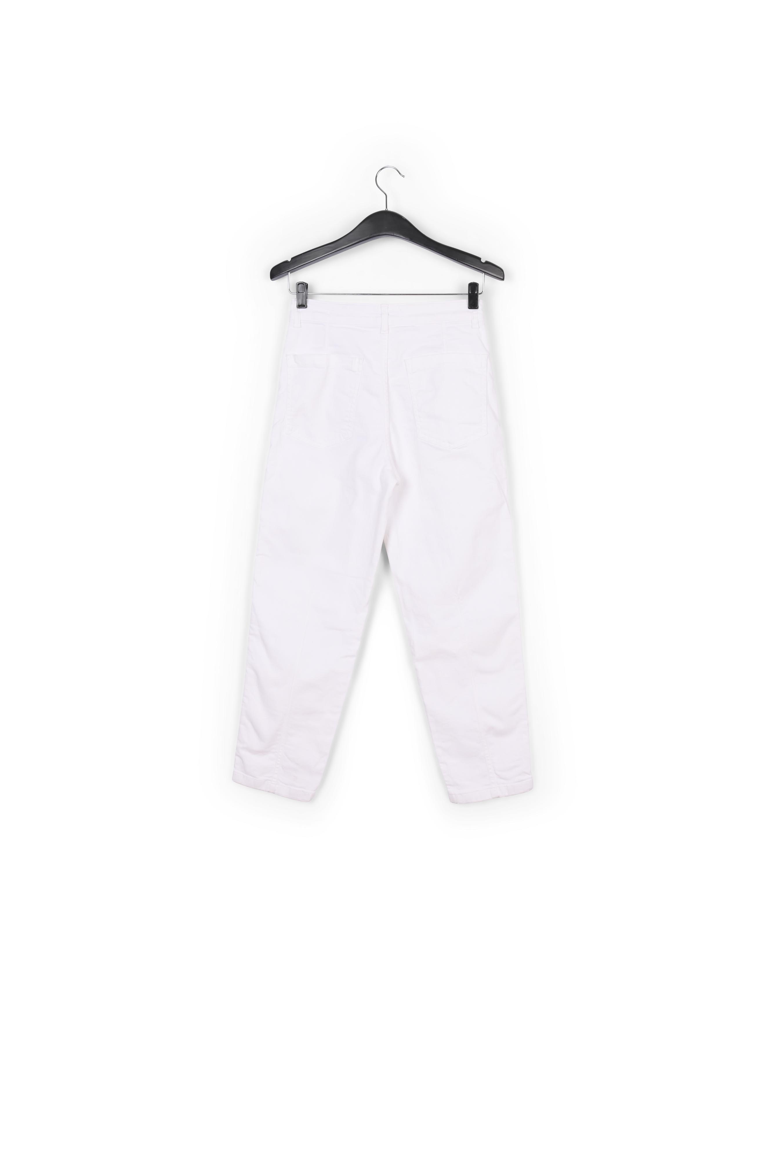 Witte cropped jeans met rechte pijpen RE—SSENTIEL tweedehands photo 2