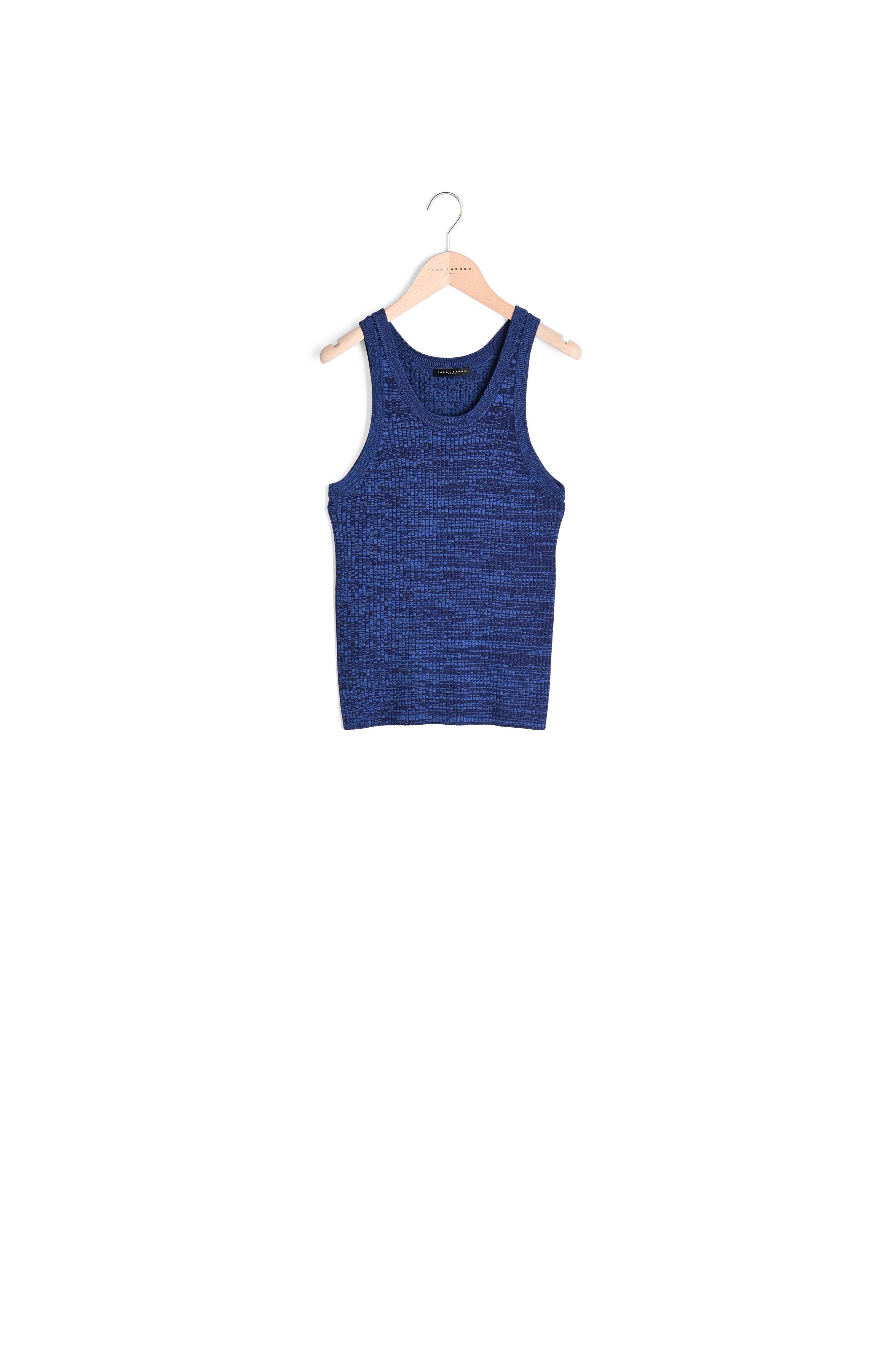 Photo produit Débardeur Posh bleu chiné côtelé numéro 0