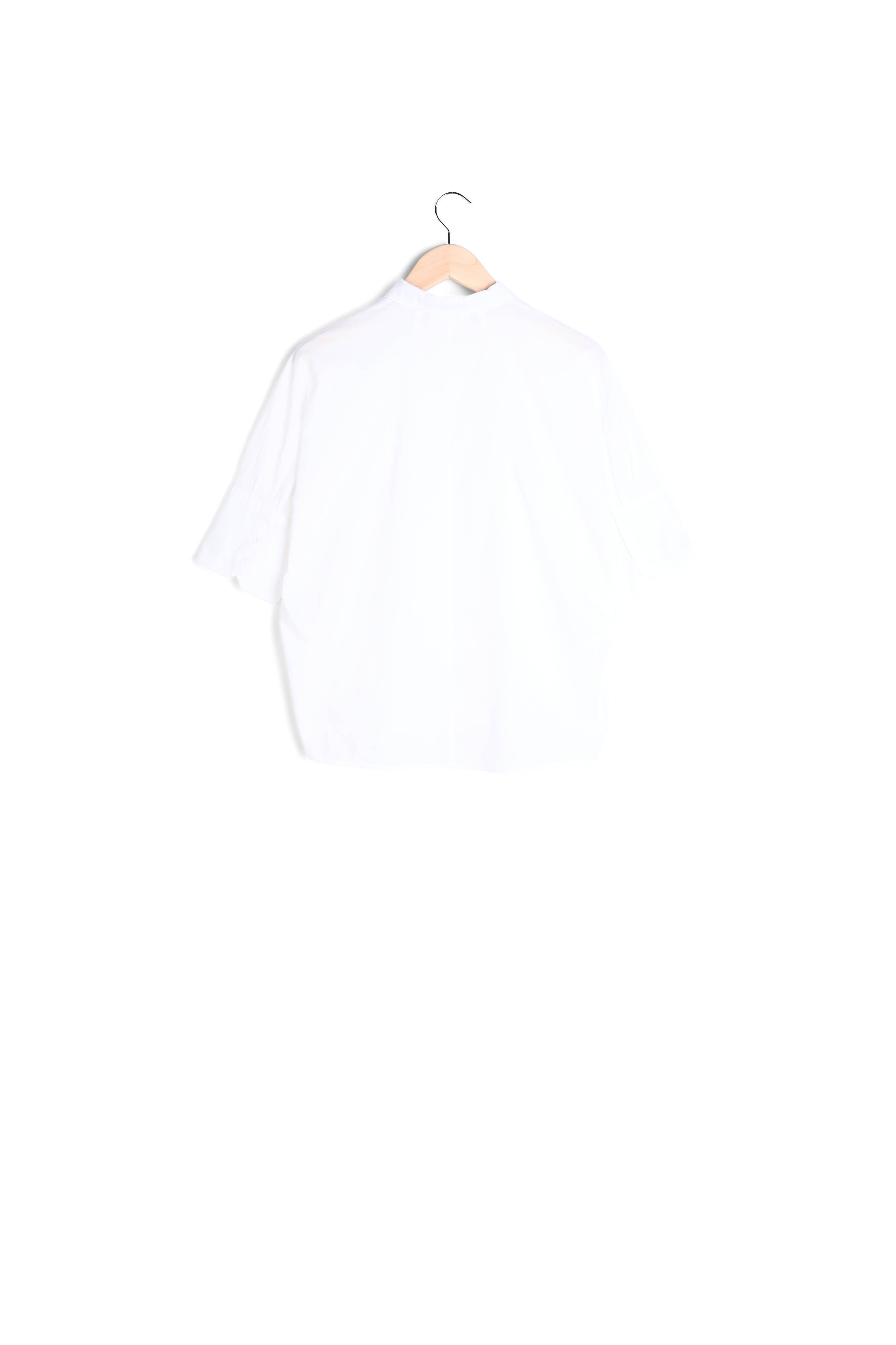Chifon - Chemise Unie Ample À Manches 3/4