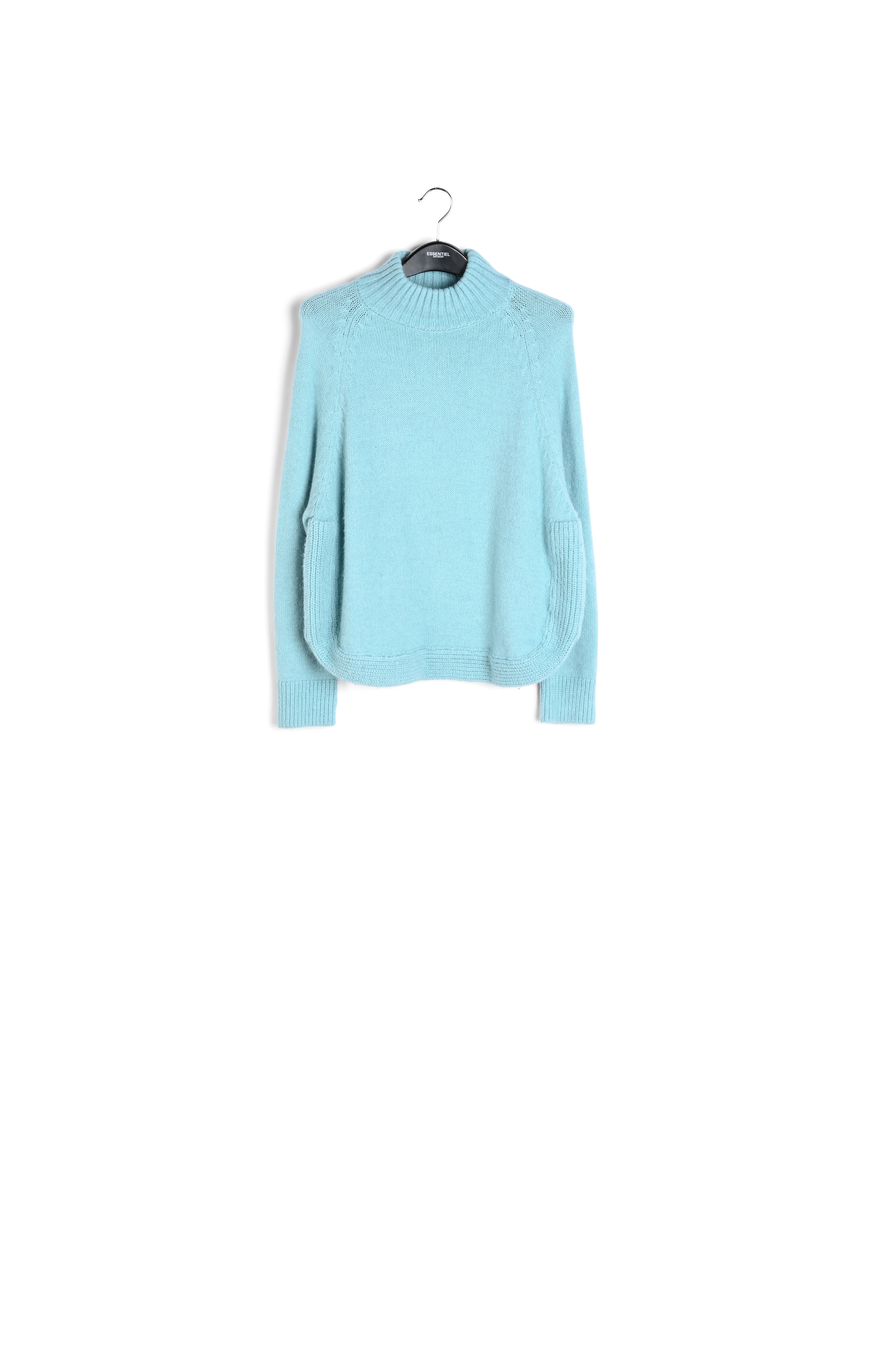 Pull en tricot bleu RE—SSENTIEL seconde main photo 1