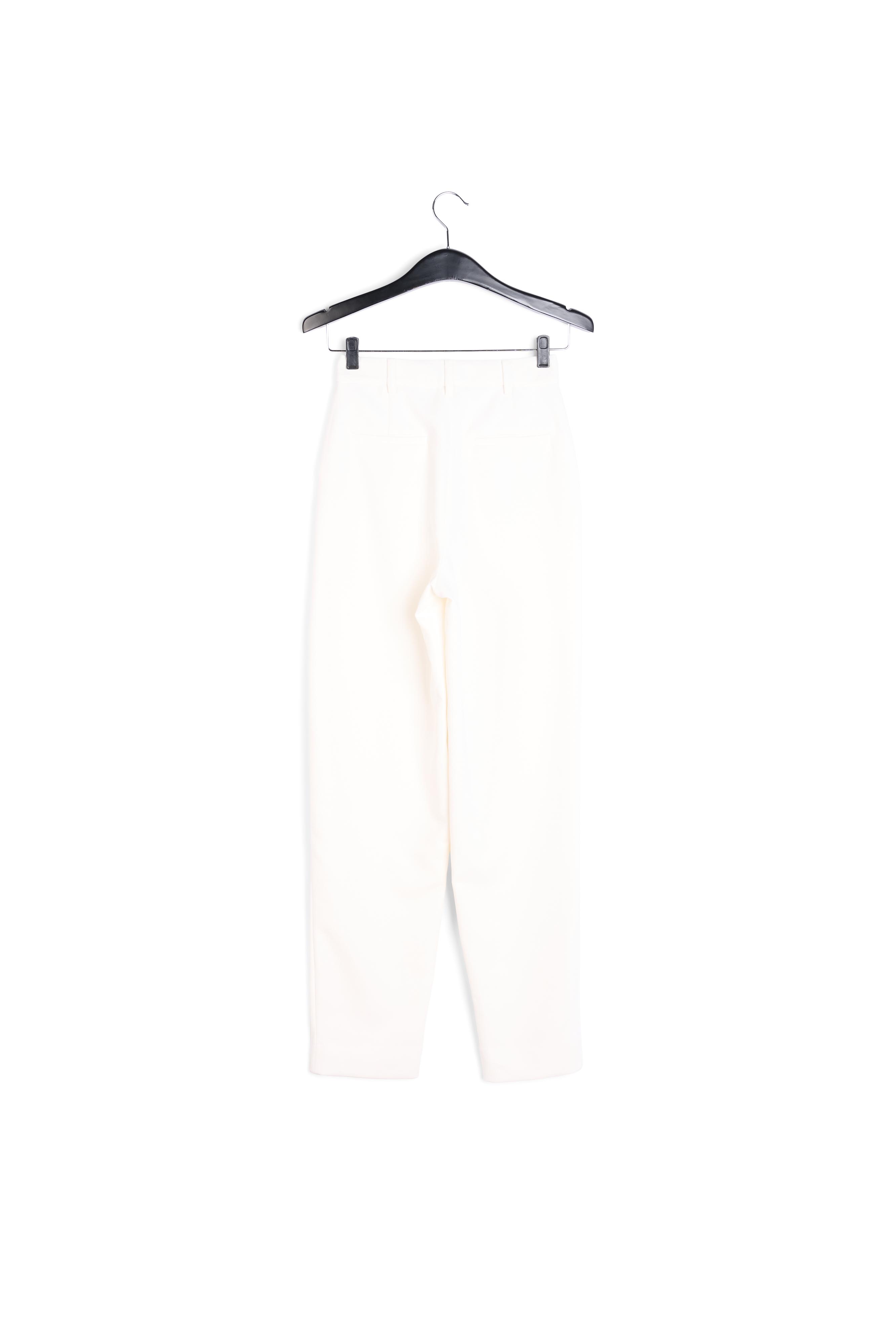 Off-white high-rise pants RE—SSENTIEL second-hand photo 2