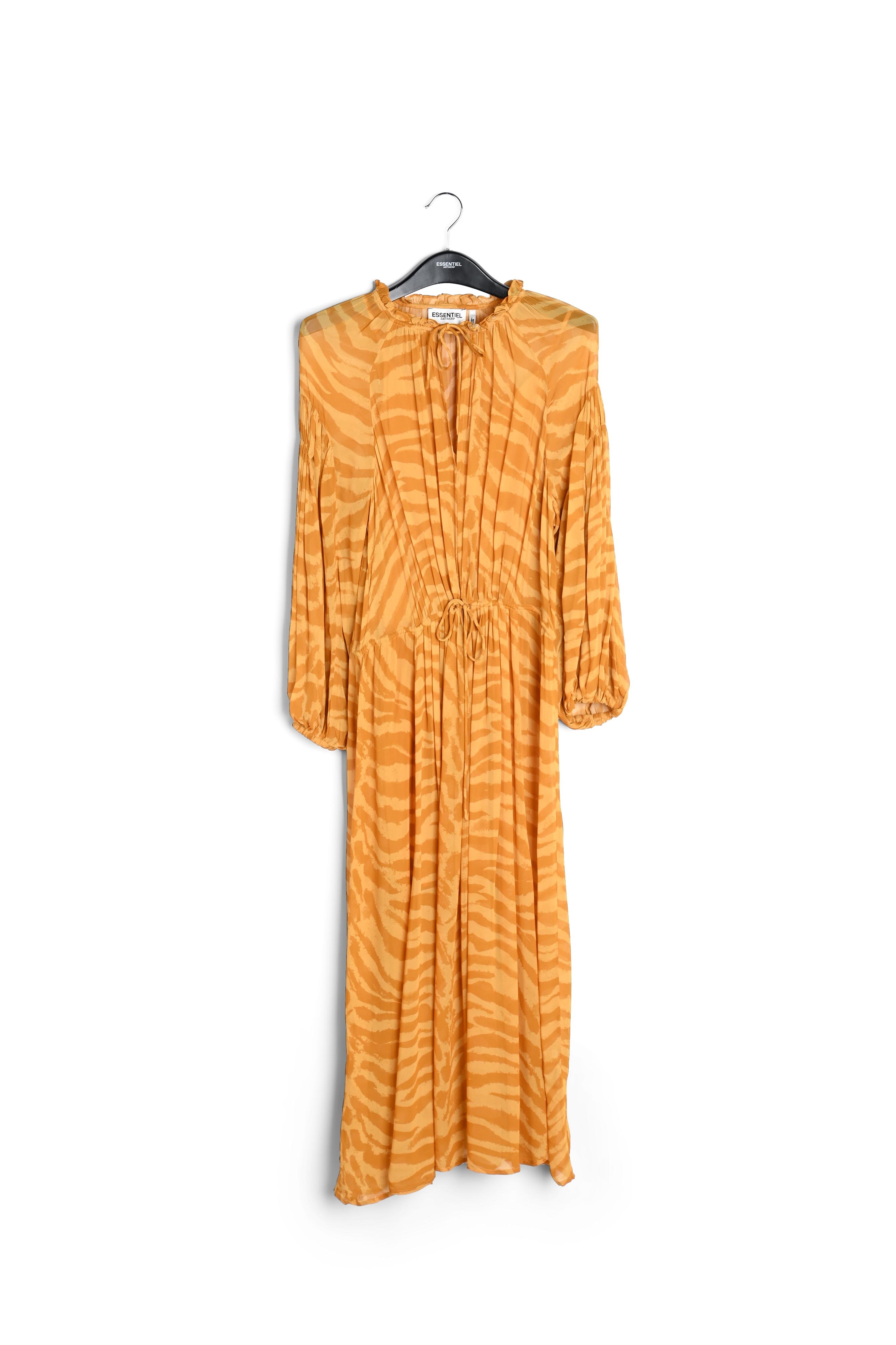 Maxi robe à  imprimé zèbre ocre RE—SSENTIEL seconde main photo 1