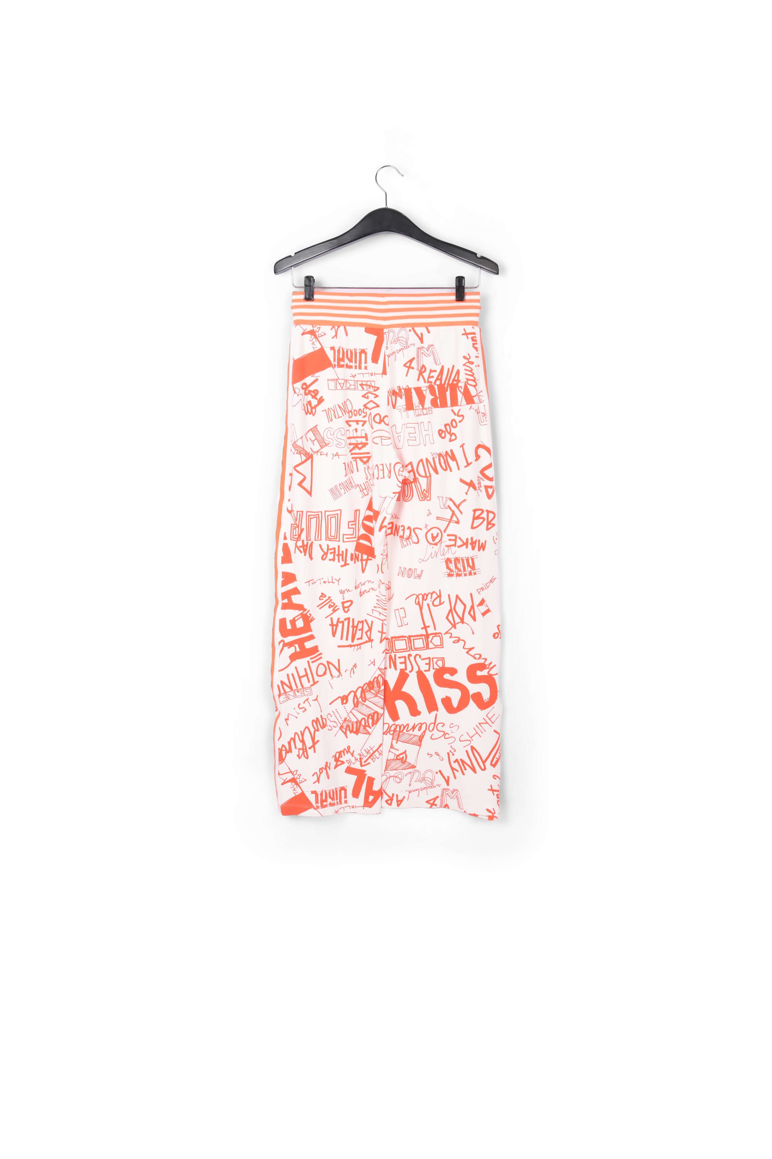 Orange and off-white printed track pants RE—SSENTIEL second-hand photo 2