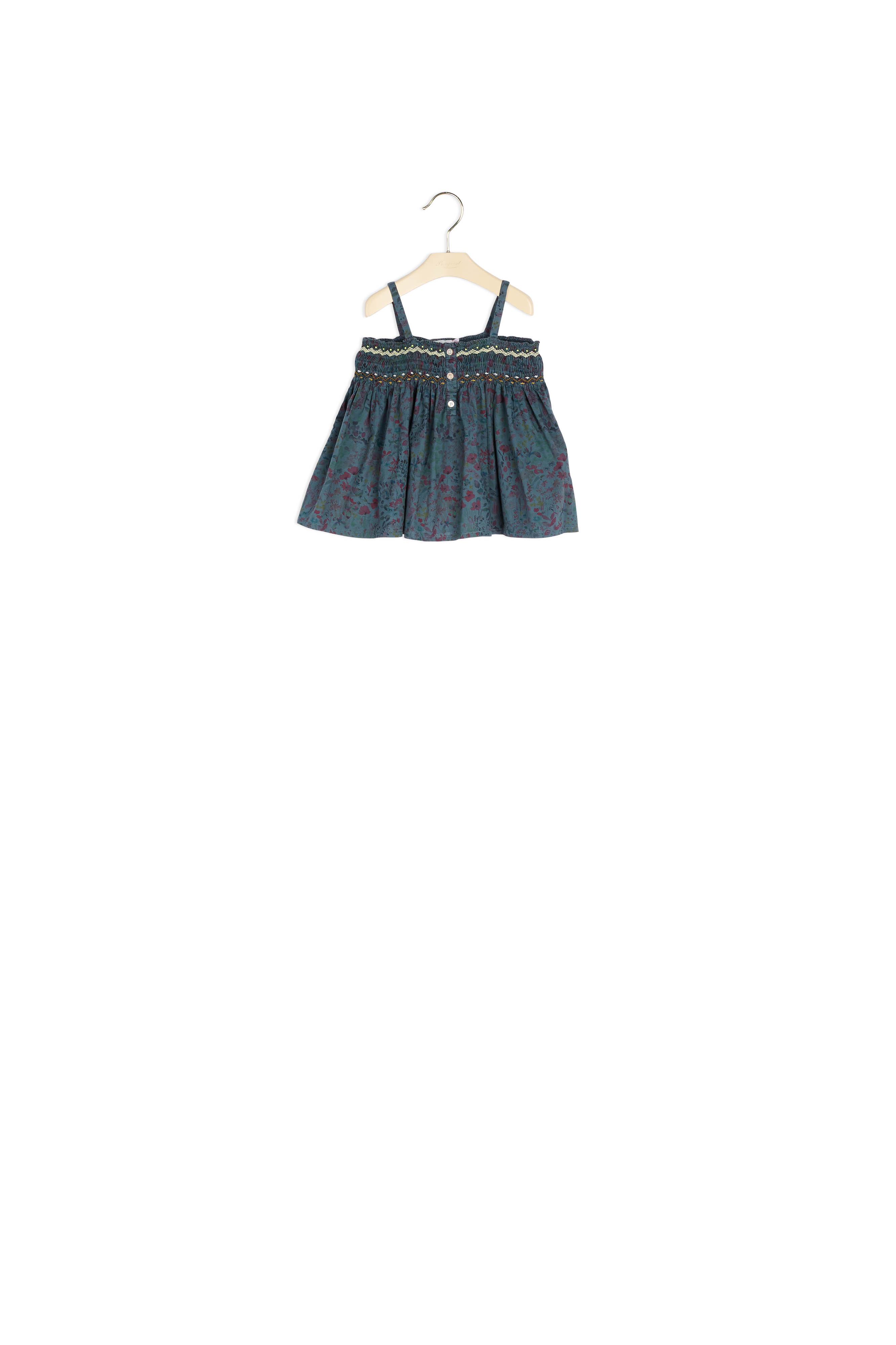 Blouse en tissu Liberty surteint Bonpoint Vintage seconde main photo 1