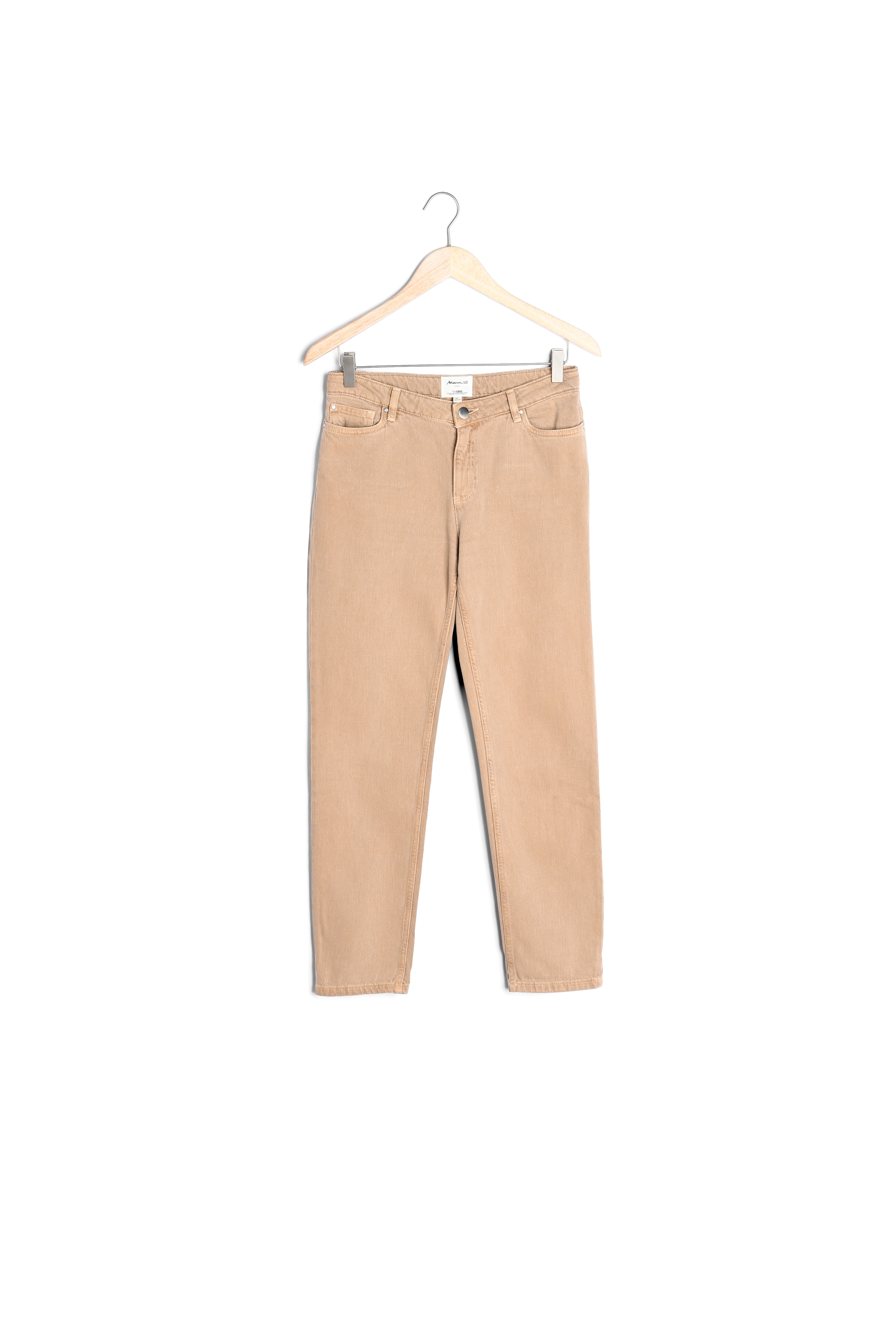 Jean en coton bio beige Prescilia Maison 123 seconde main photo 1