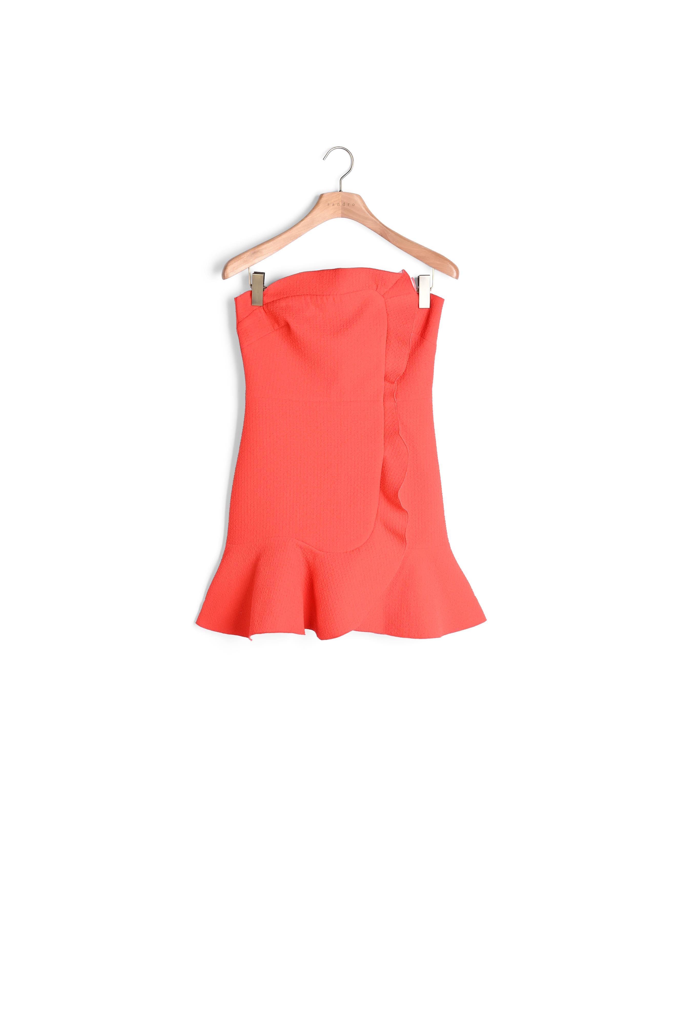 Bustier dress with ruffles Sandro second-hand photo 1