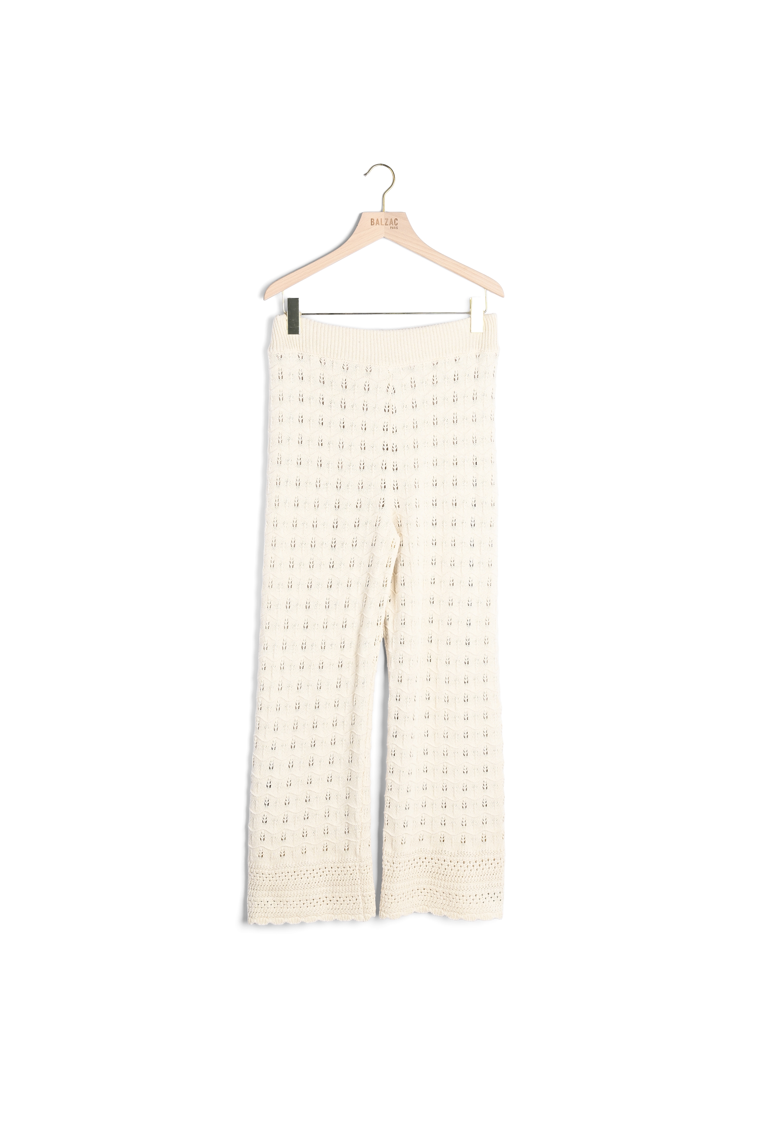 PANTALON MARBRE ÉCRU Balzac seconde main photo 1