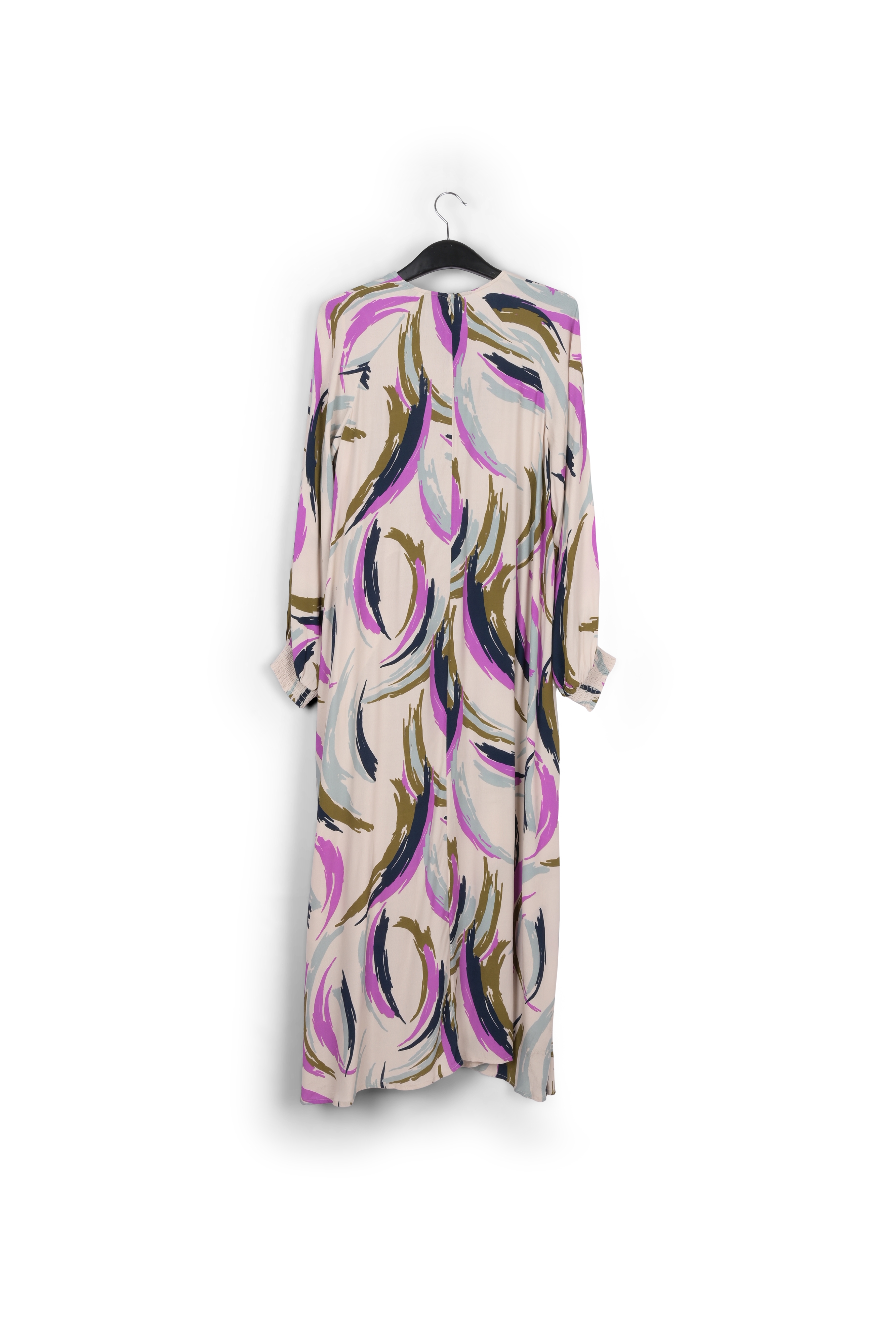 Robe midi à imprimé abstrait multicolore RE—SSENTIEL seconde main photo 2