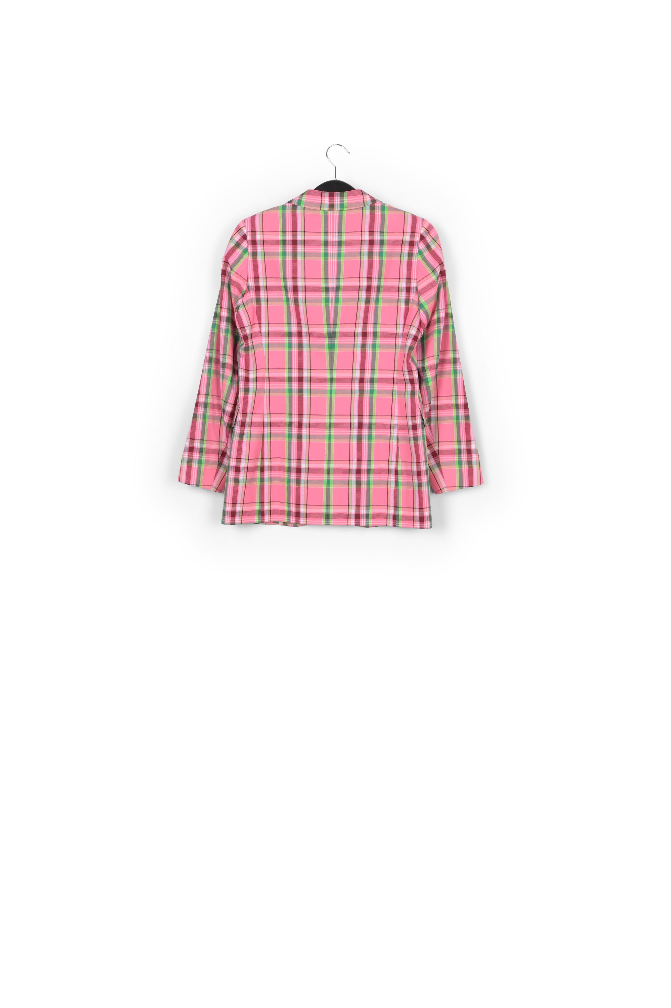 Roze vest met tartanmotief RE—SSENTIEL tweedehands photo 2