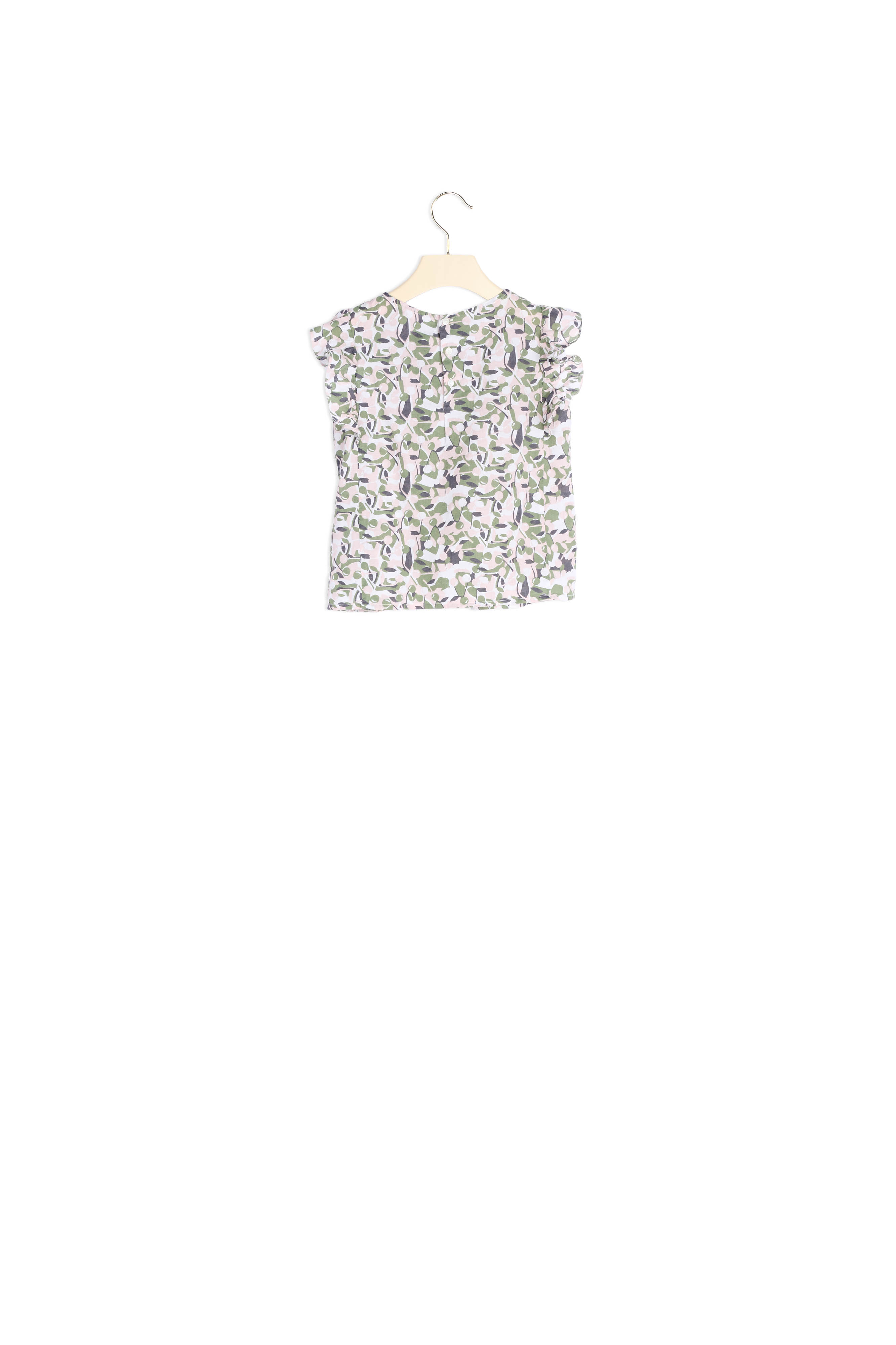 Blouse à fronces et volants Bonpoint Vintage seconde main photo 2