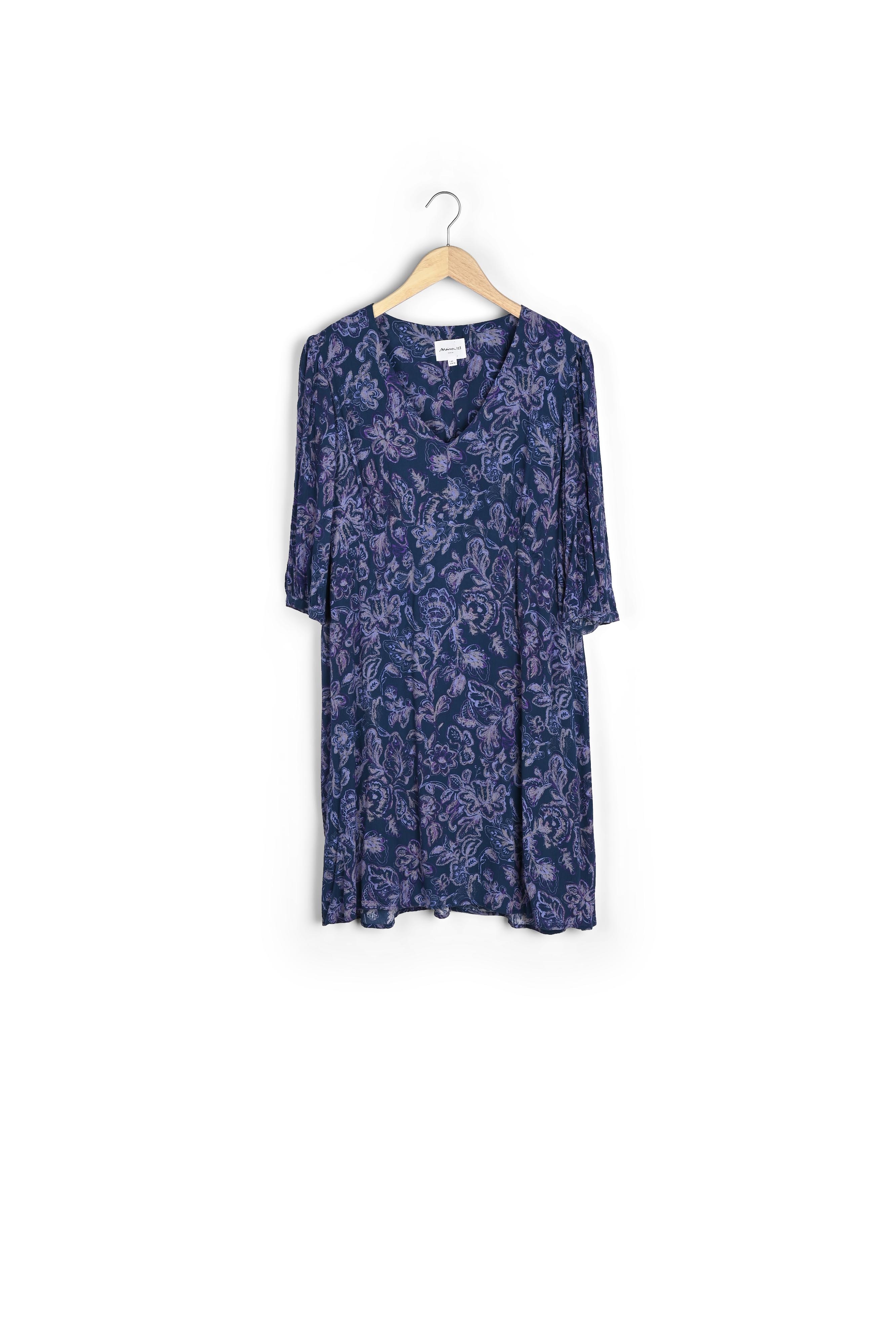 Robe bleue imprimée Claude Maison 123 seconde main photo 2