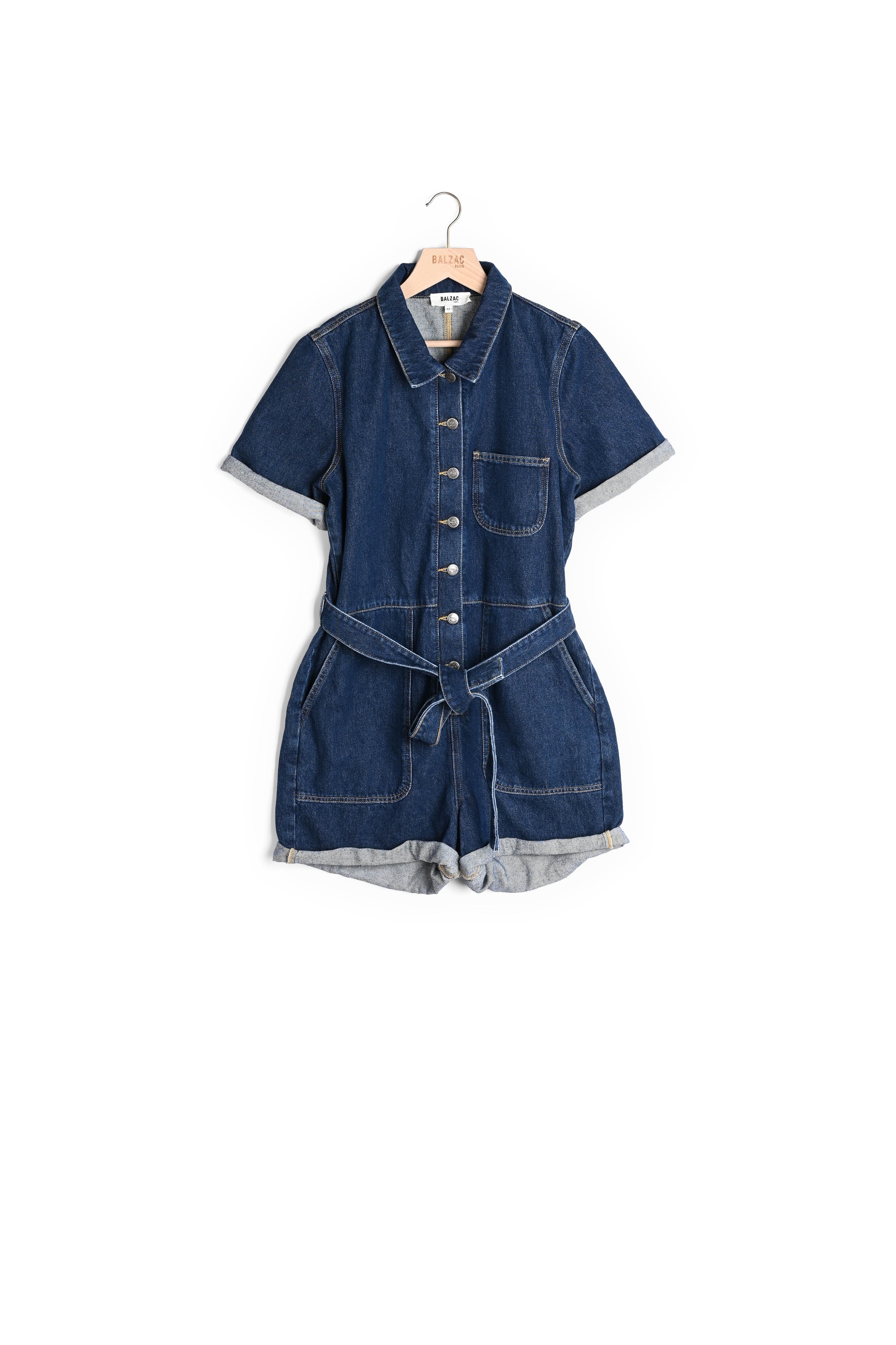 COMBINAISON FLORALIE JEAN BLEU MINUIT Balzac seconde main photo 1