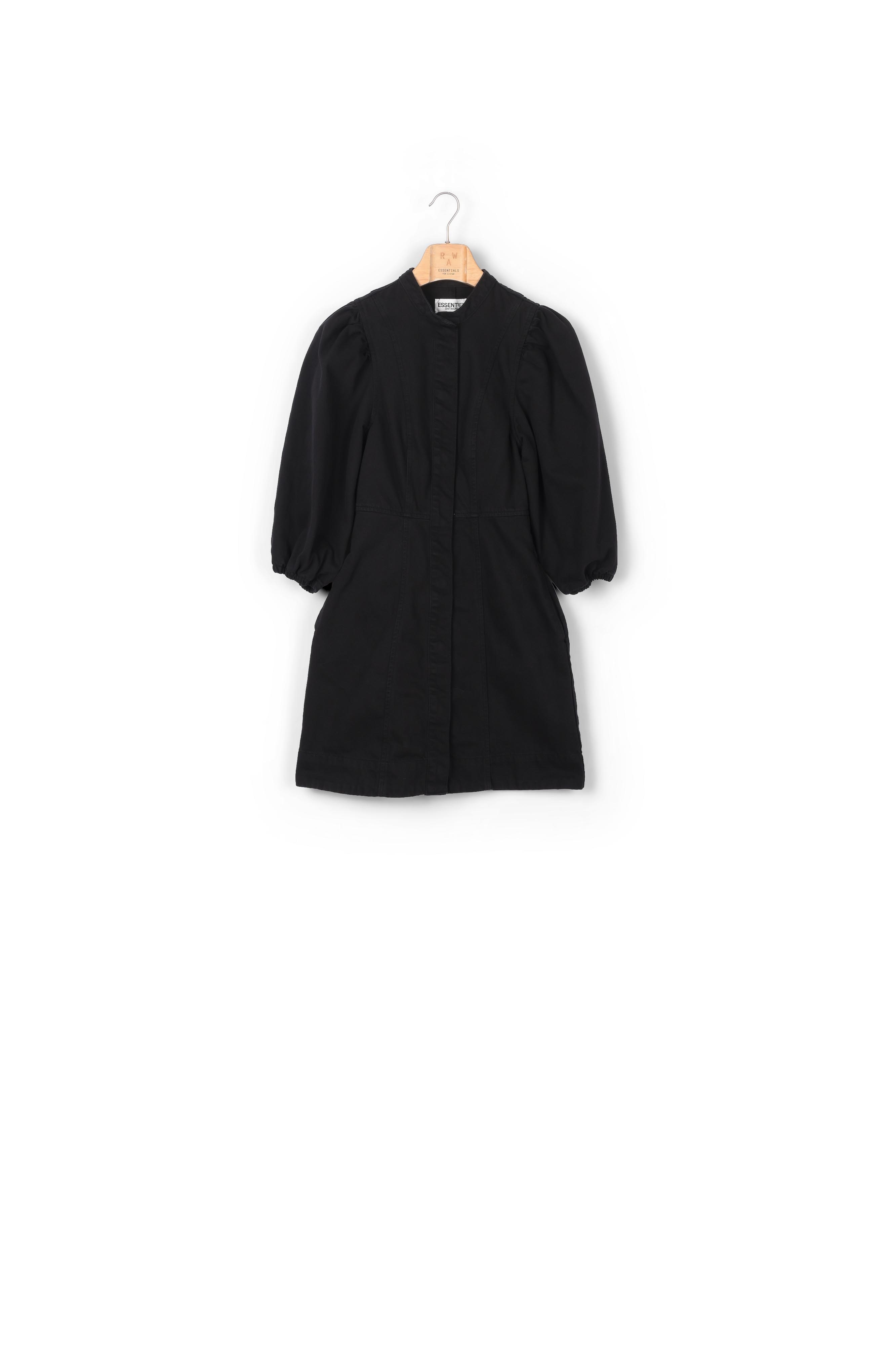 Black denim mini dress RE—SSENTIEL second-hand photo 1