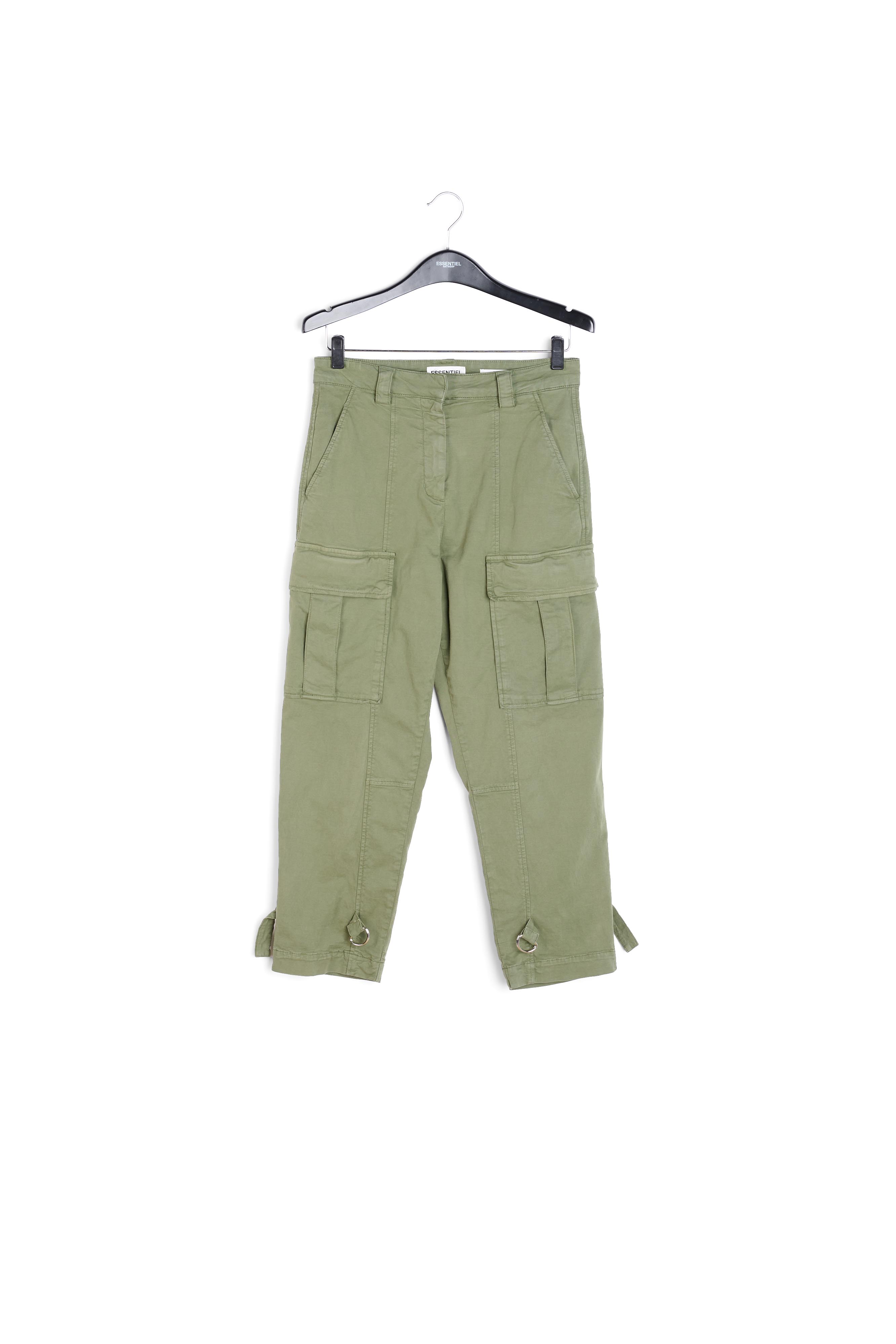 Pantalon treillis vert mousse RE—SSENTIEL seconde main photo 1