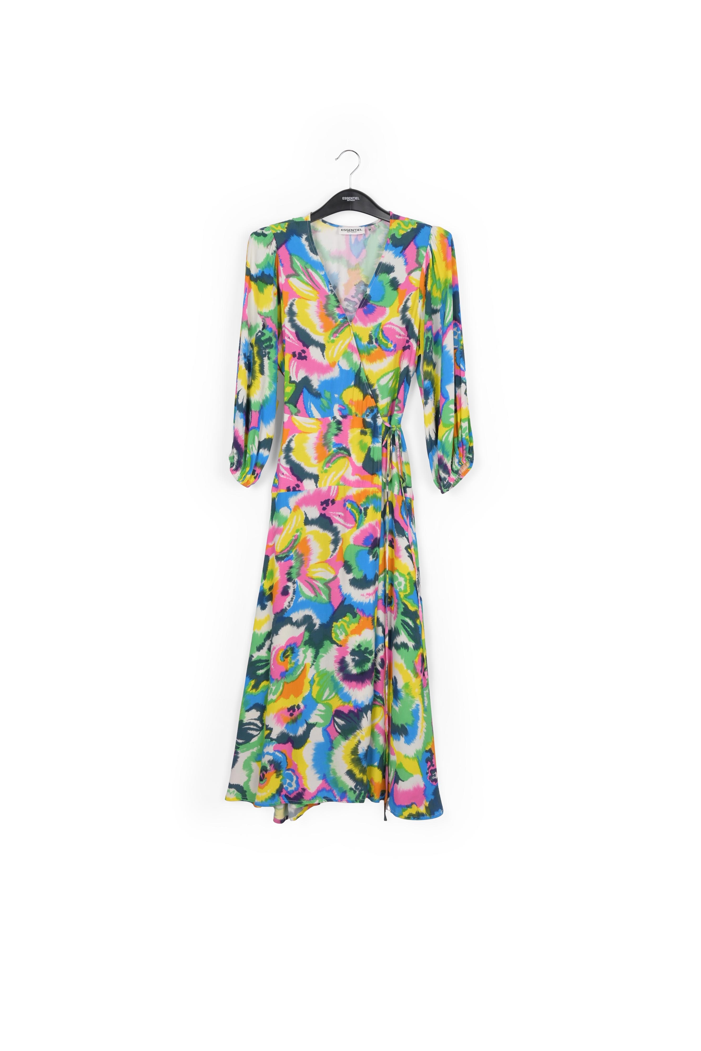 Robe portefeuille à imprimé fleuri RE—SSENTIEL seconde main photo 1