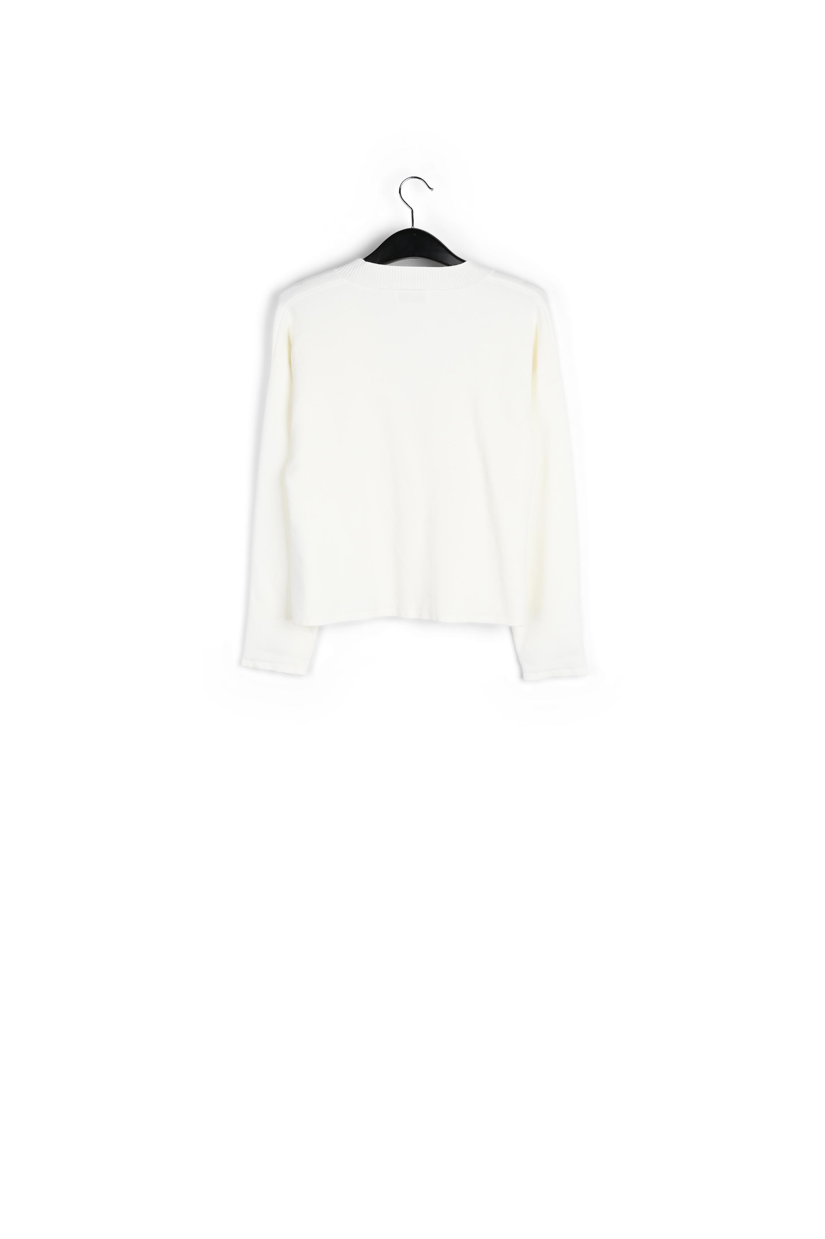 Gebroken witte cardigan met strasknopen RE—SSENTIEL tweedehands photo 2