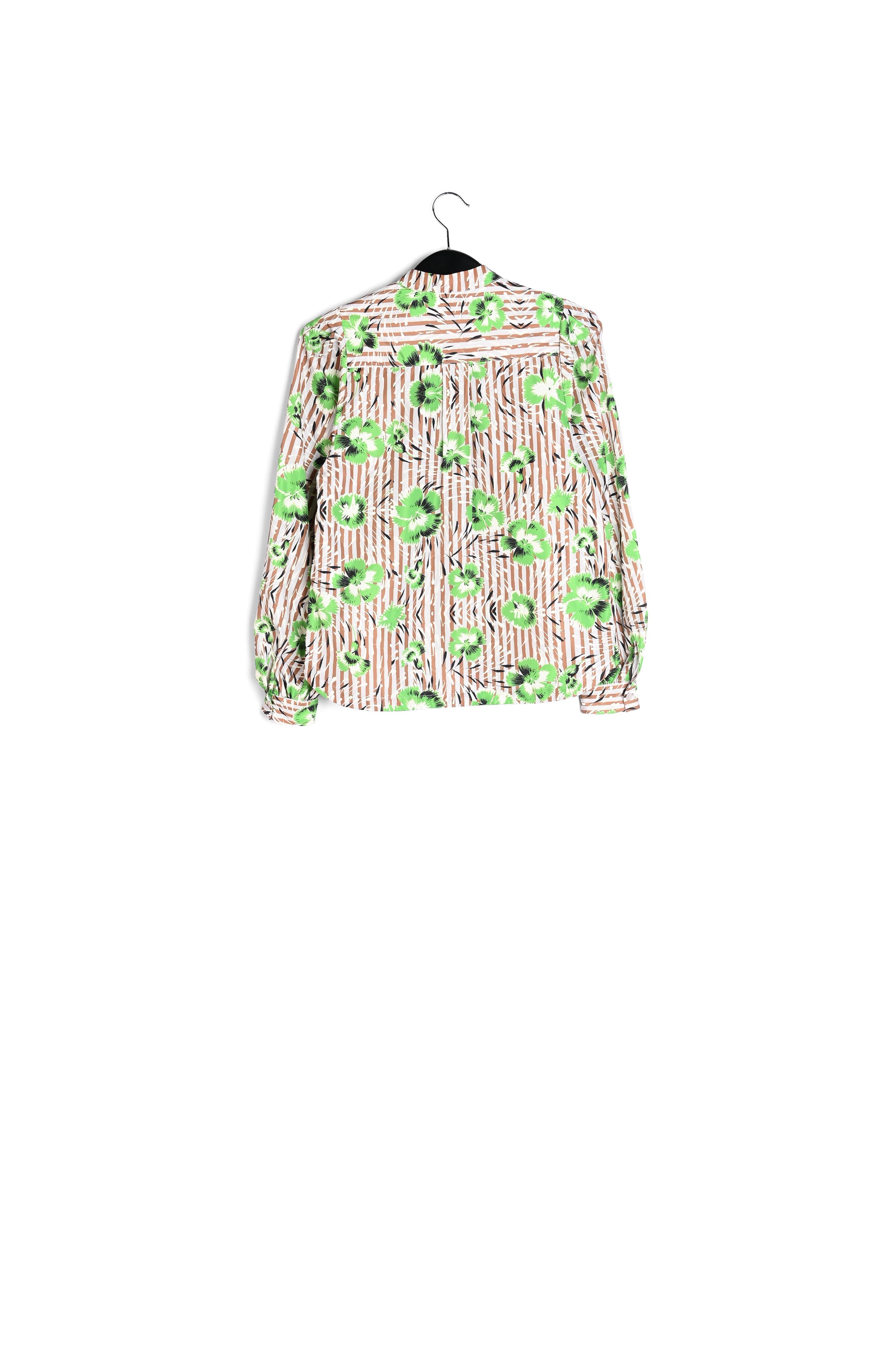 Green puffed-sleeve top RE—SSENTIEL second-hand photo 2