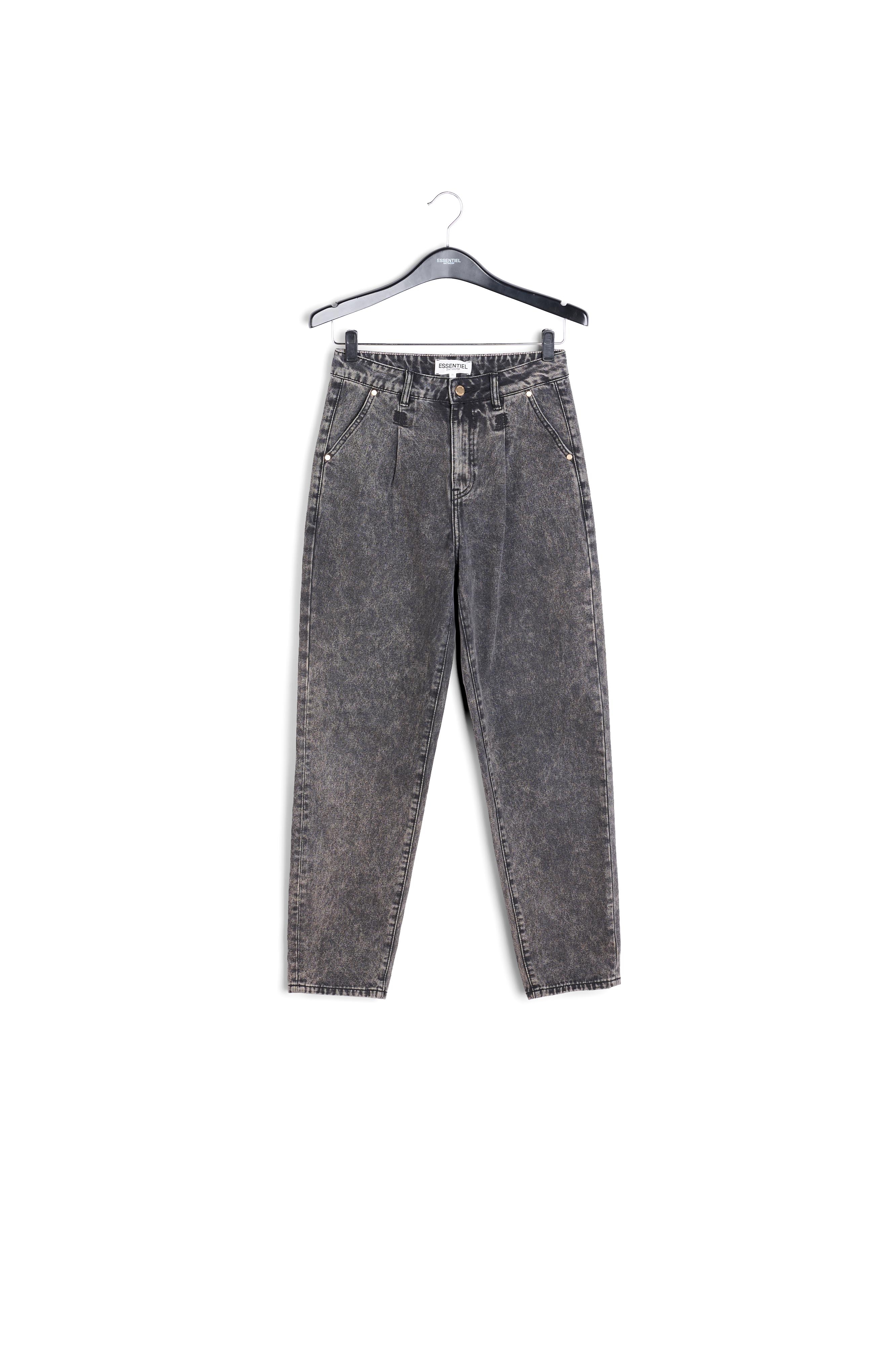 Jean fuselé gris foncé à  taille haute RE—SSENTIEL seconde main photo 1