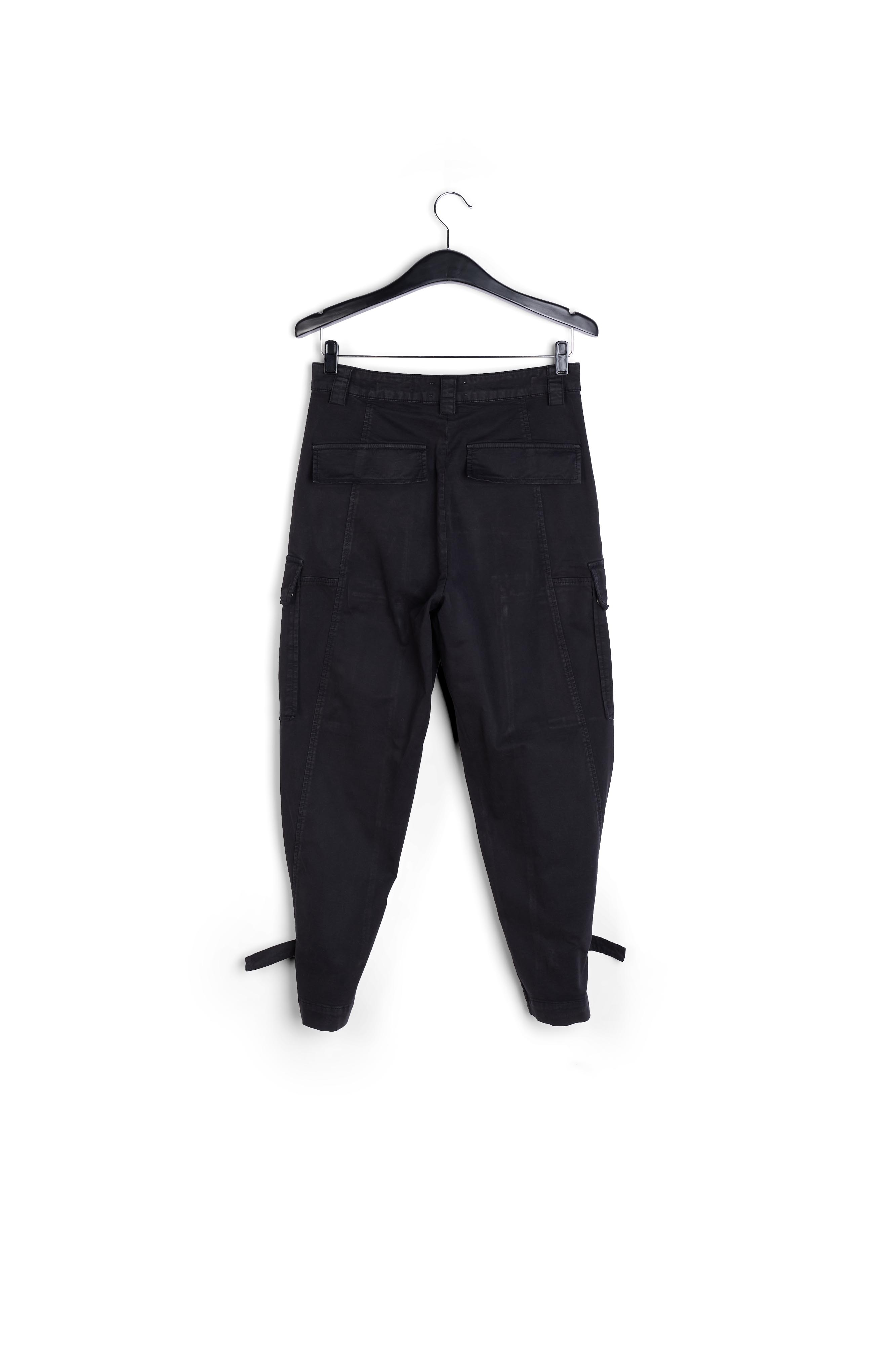 Pantalon treillis noir RE—SSENTIEL seconde main photo 2