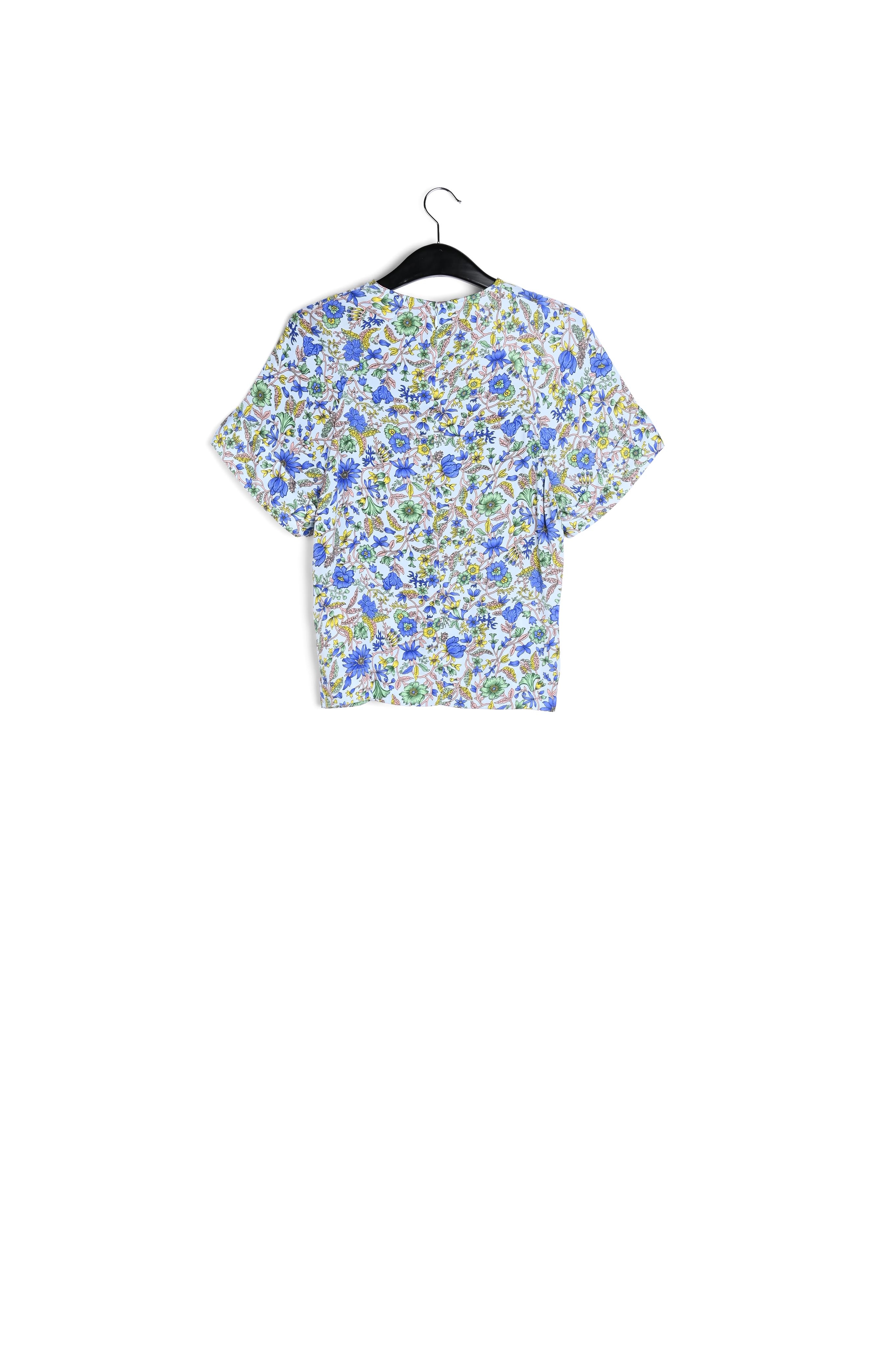 Light blue floral-print top RE—SSENTIEL second-hand photo 2