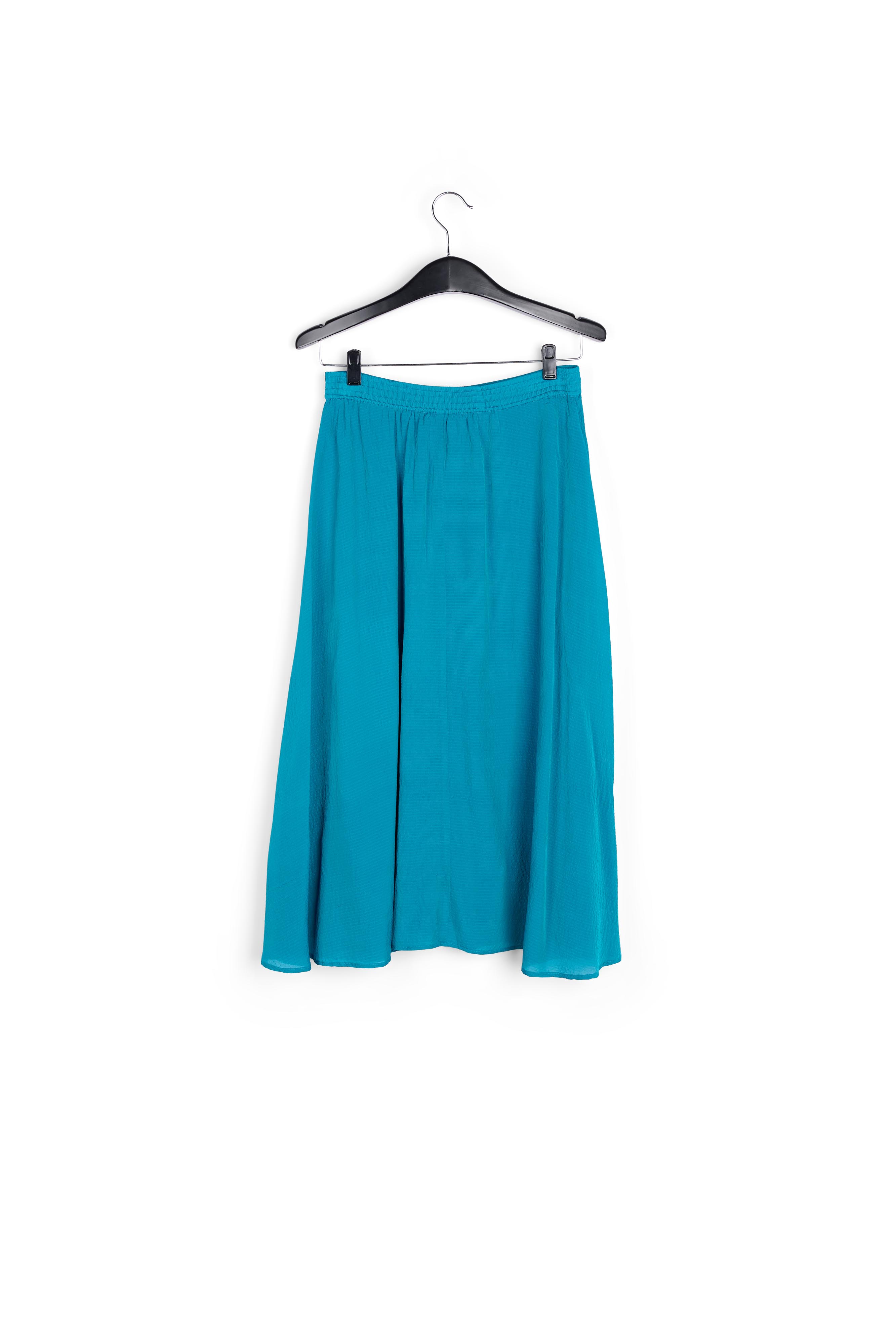 Blauwe midirok RE—SSENTIEL tweedehands photo 2