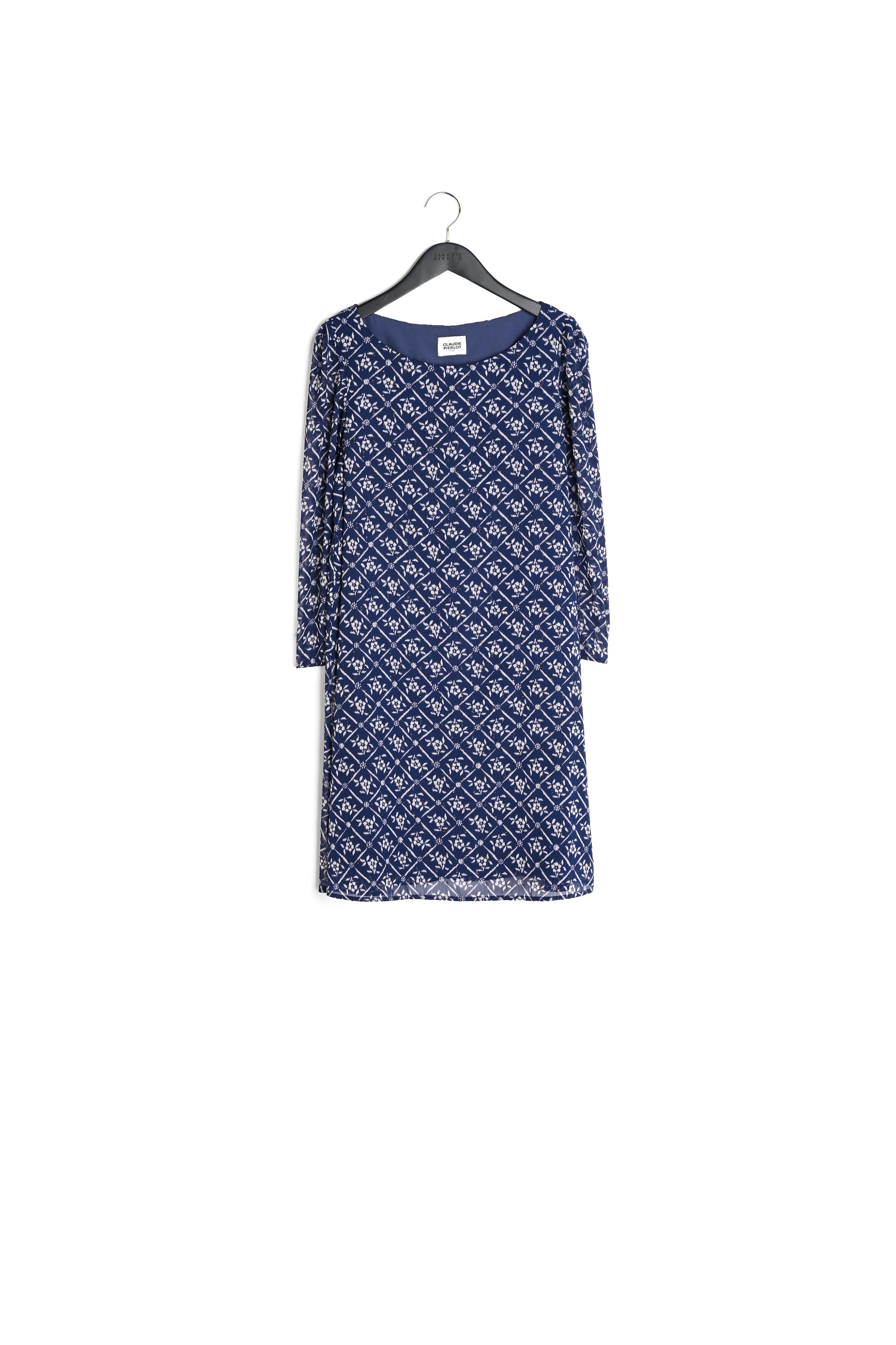 Photo produit Robe Rififi À Motifs Floral Métallisé numéro 0