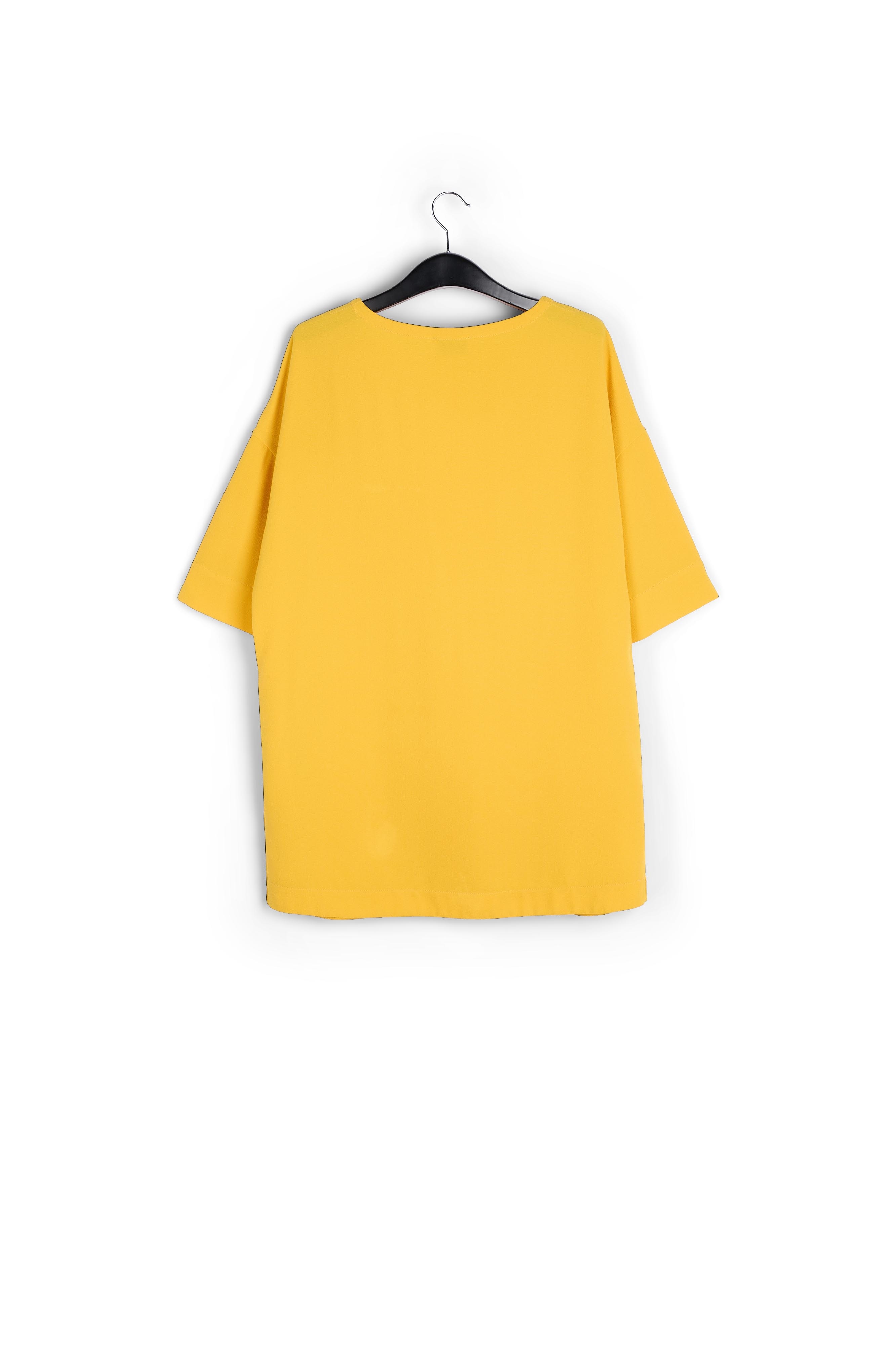 Mini robe jaune à coupe droite RE—SSENTIEL seconde main photo 2