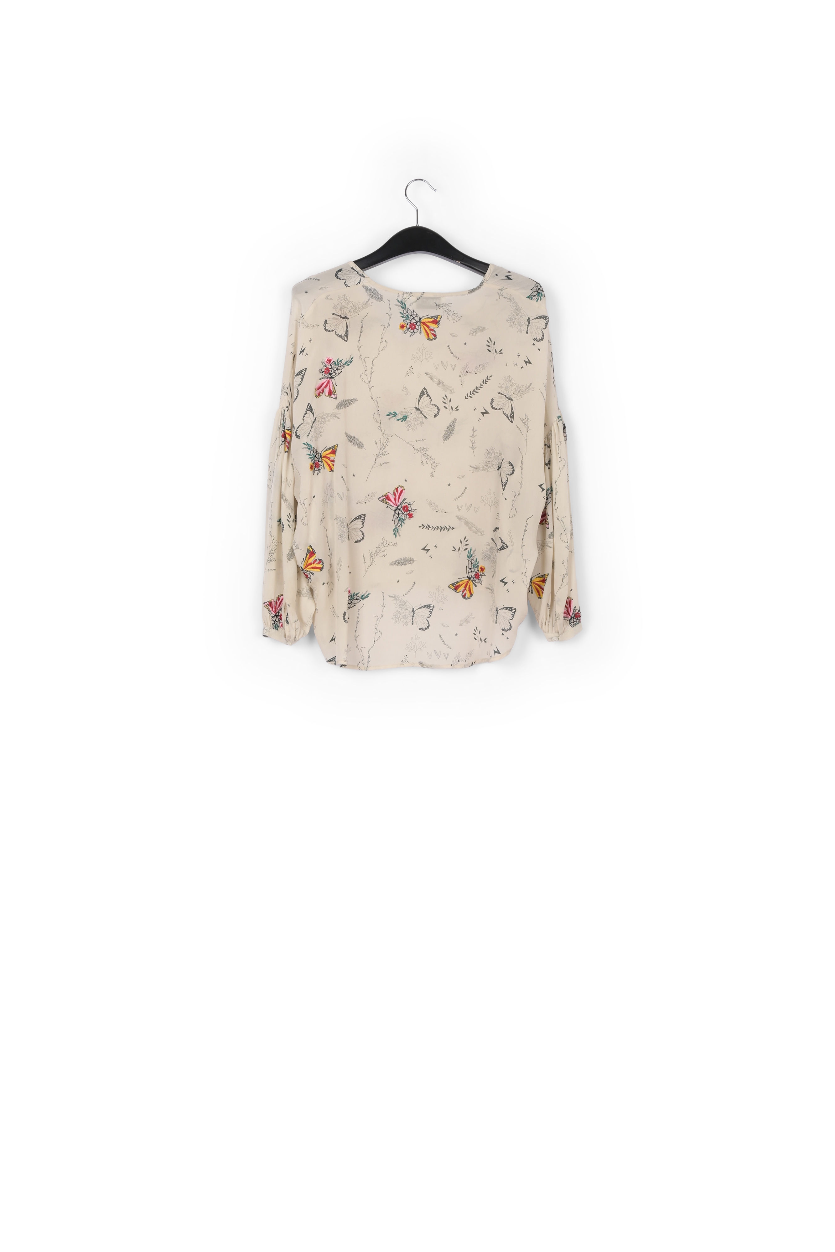 Top bohémien rose clair avec broderie papillon RE—SSENTIEL seconde main photo 2