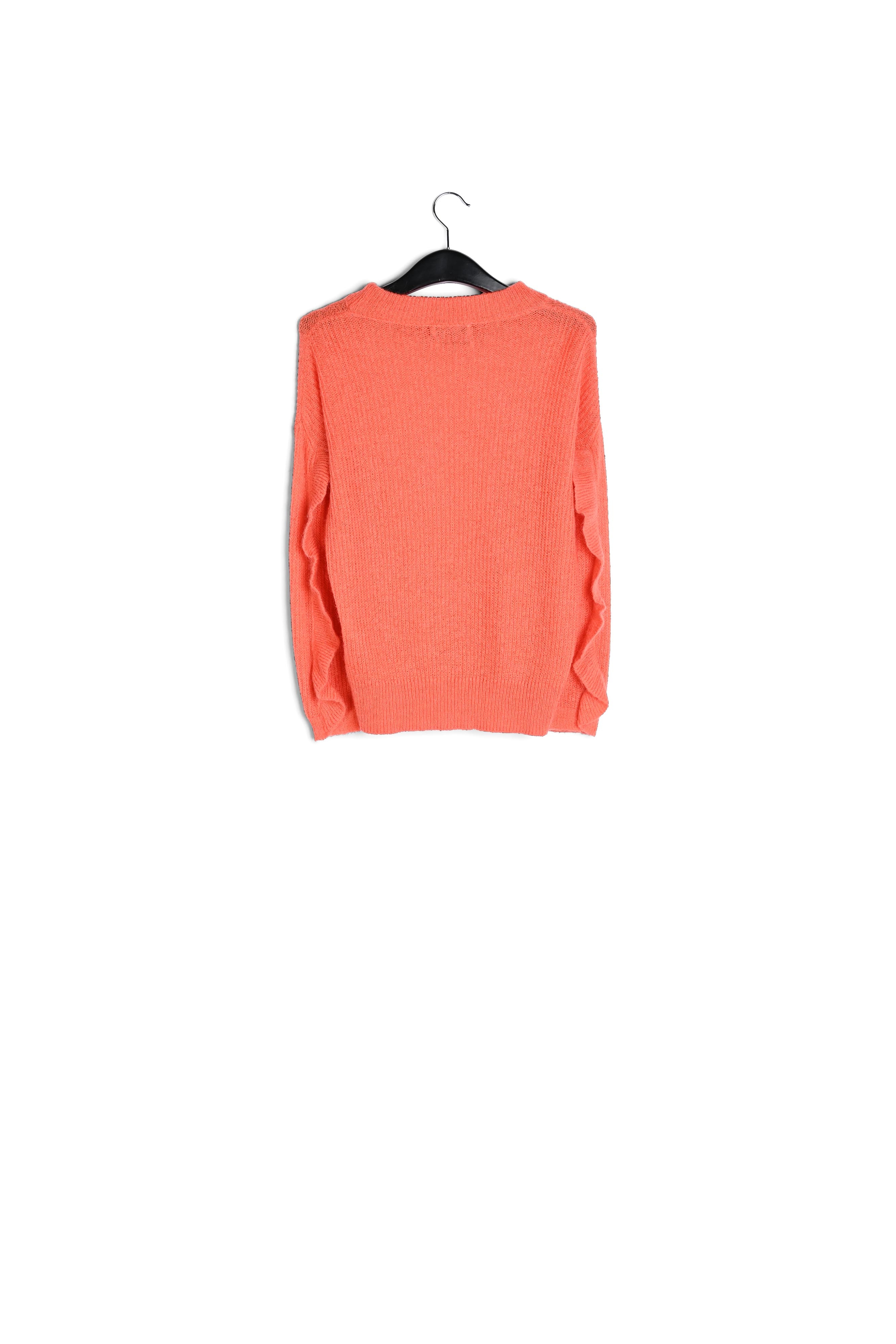Feloranje trui van mohair met ruches RE—SSENTIEL tweedehands photo 2