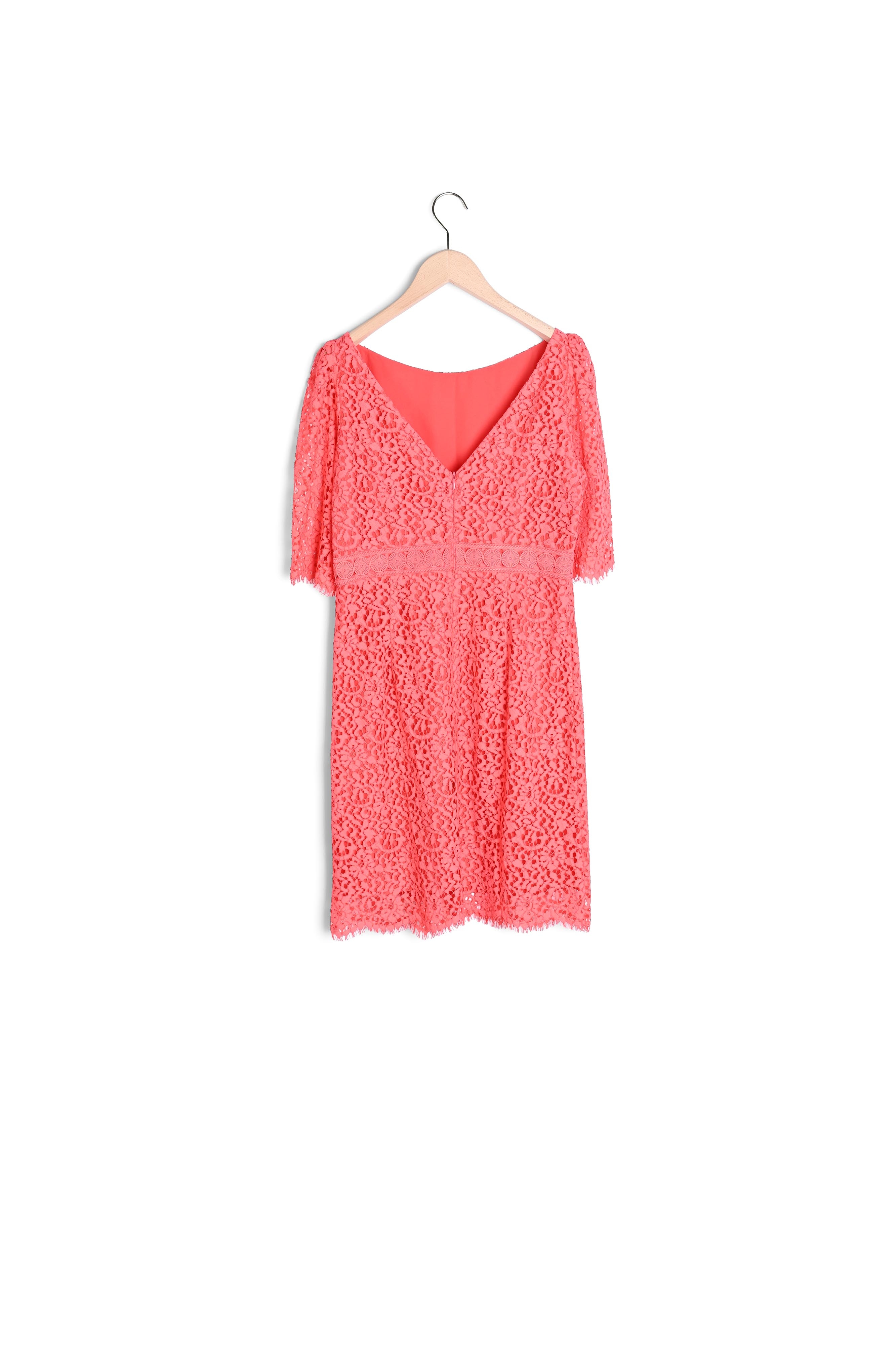 Robe en dentelle vieux rose Tara Jarmon seconde main photo 3