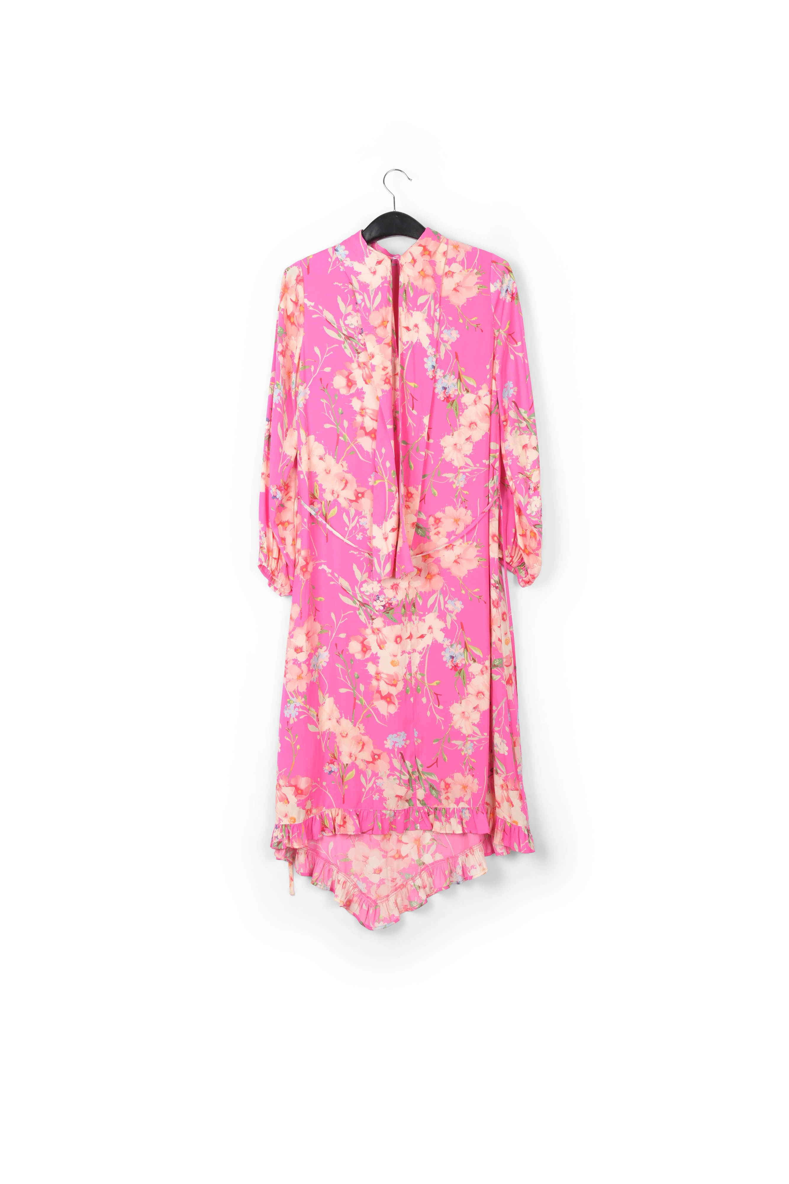 Robe florale rose avec noeud RE—SSENTIEL seconde main photo 2