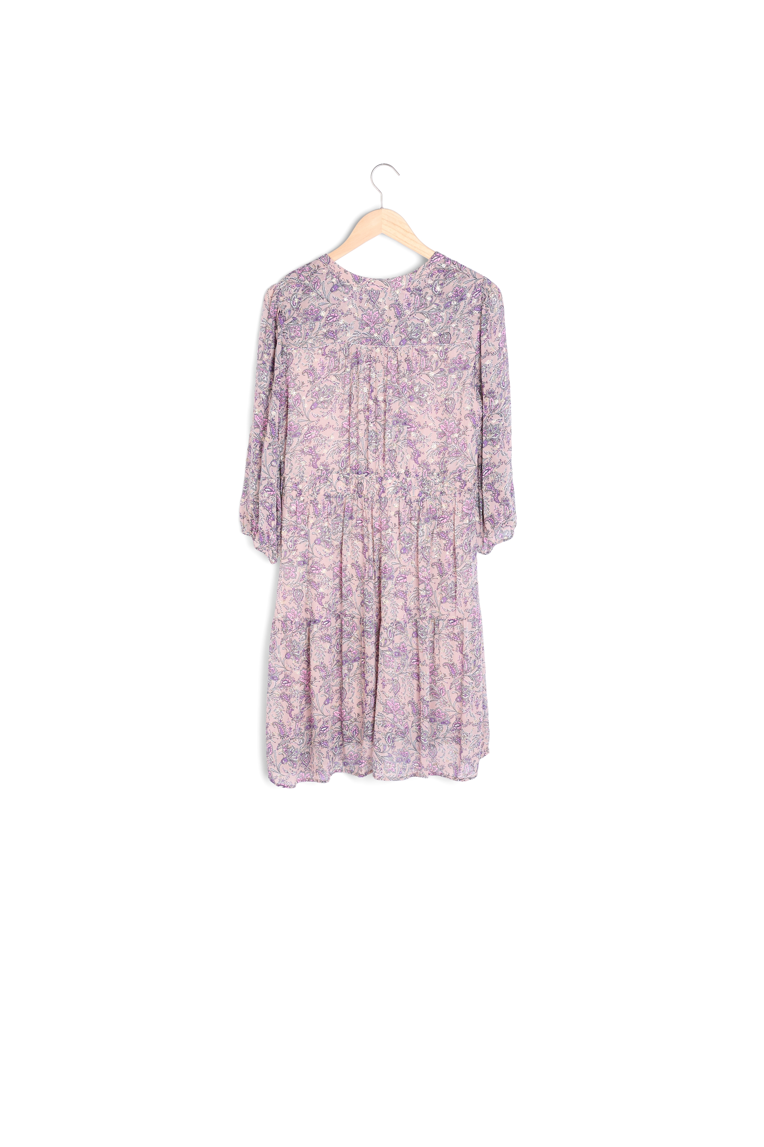Robe mauve imprimée Minette Maison 123 seconde main photo 4