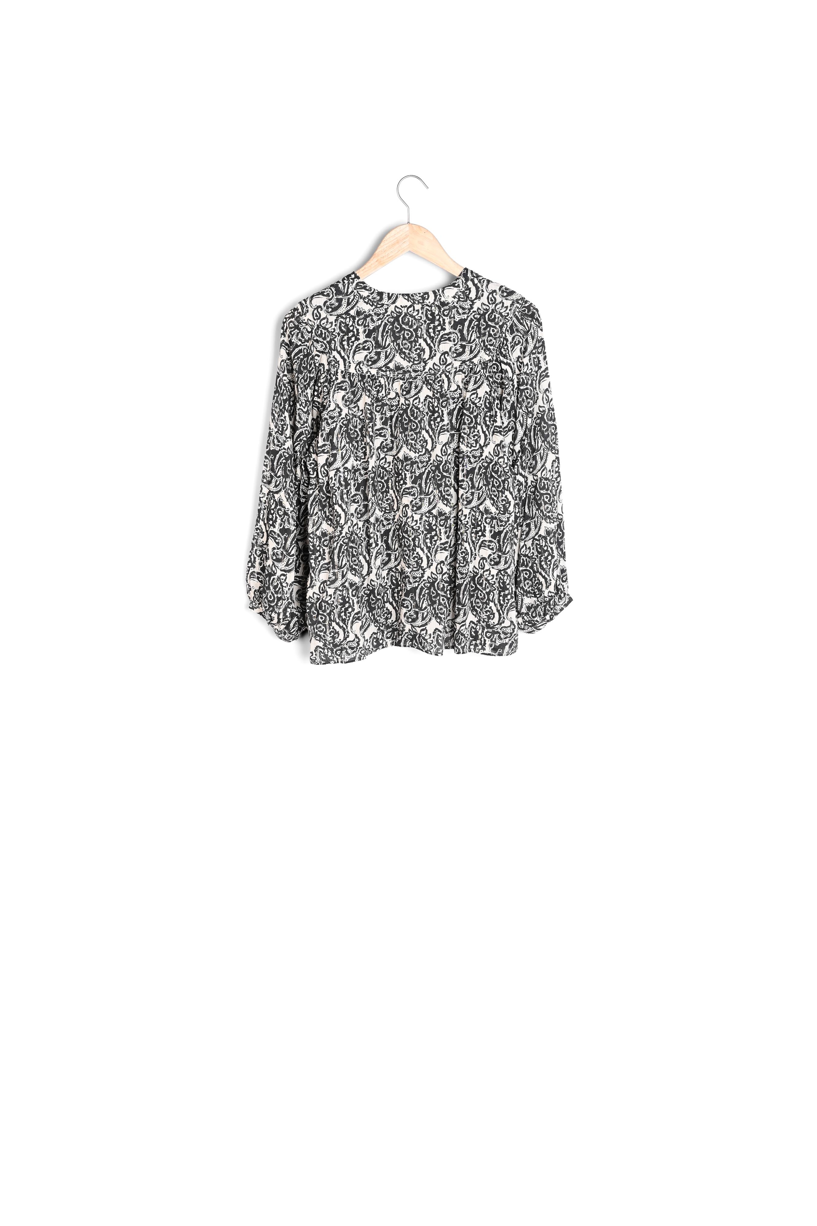 Blouse écrue imprimé fleuri Timeo Maison 123 seconde main photo 3