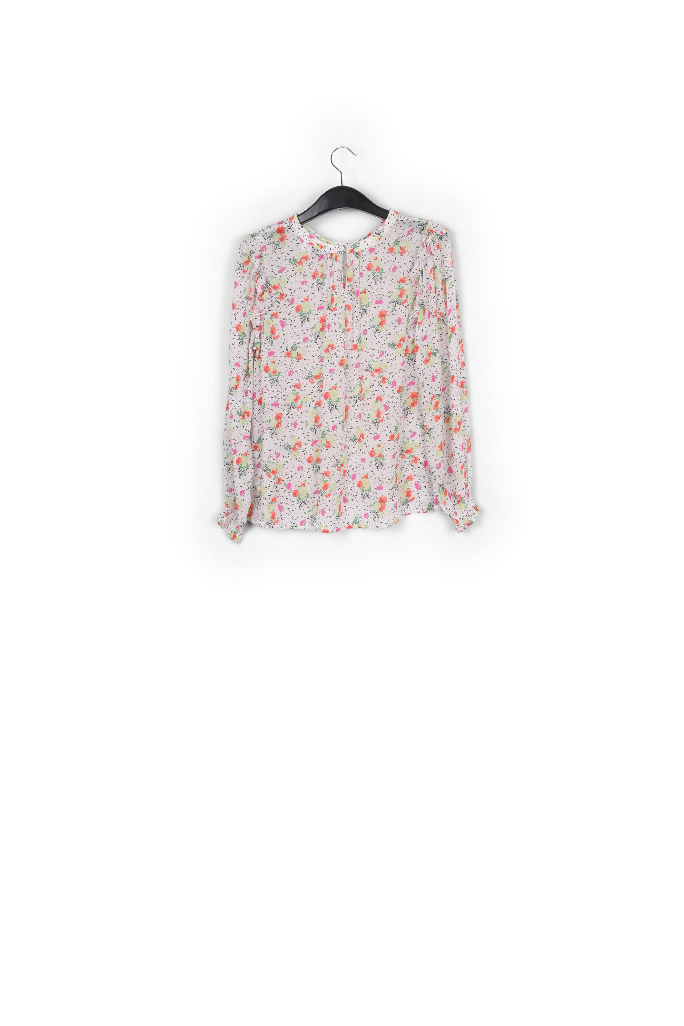 Off-white floral-print frilled top RE—SSENTIEL second-hand photo 2