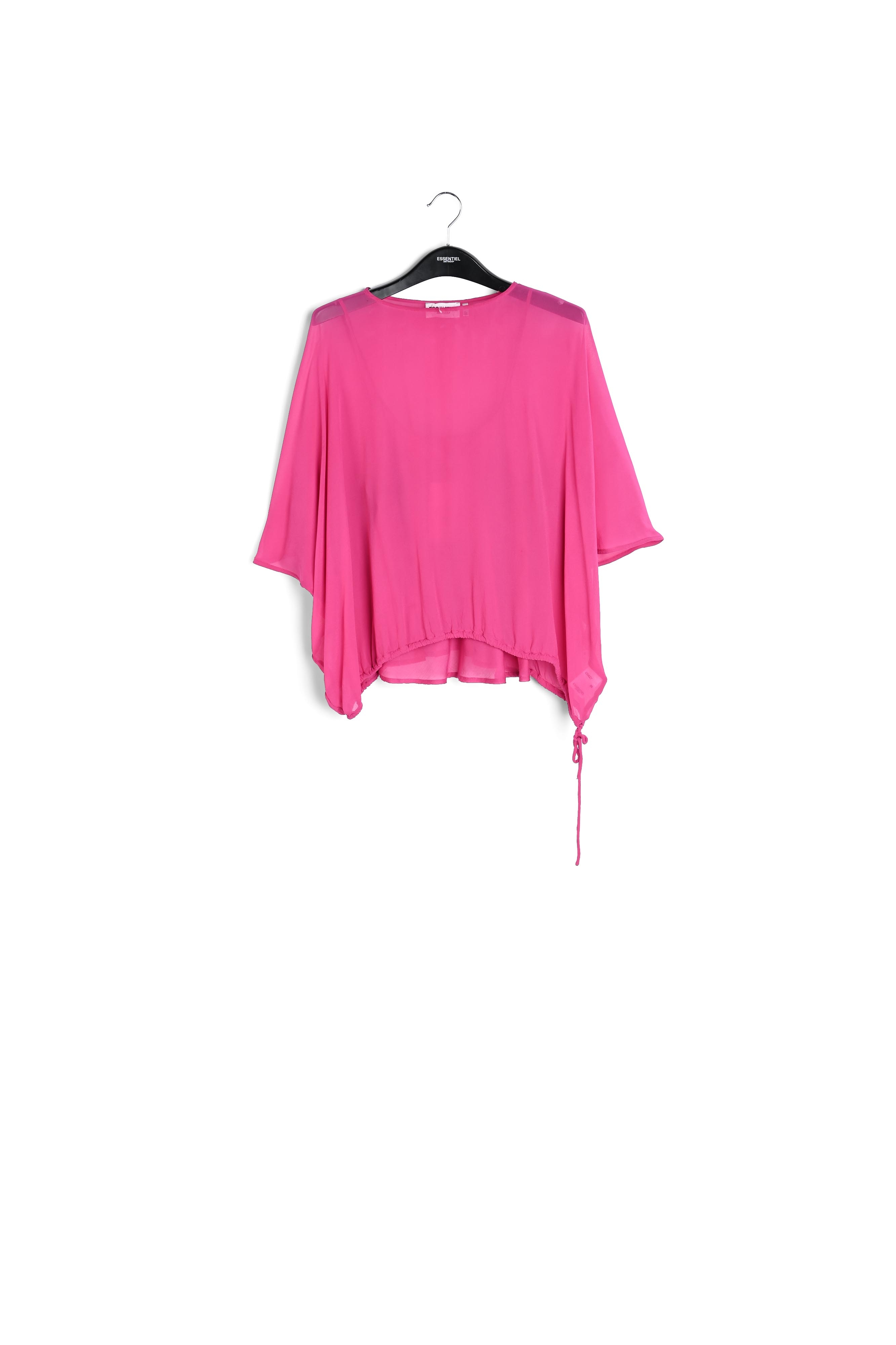 Red voluminous sheer top RE—SSENTIEL second-hand photo 1