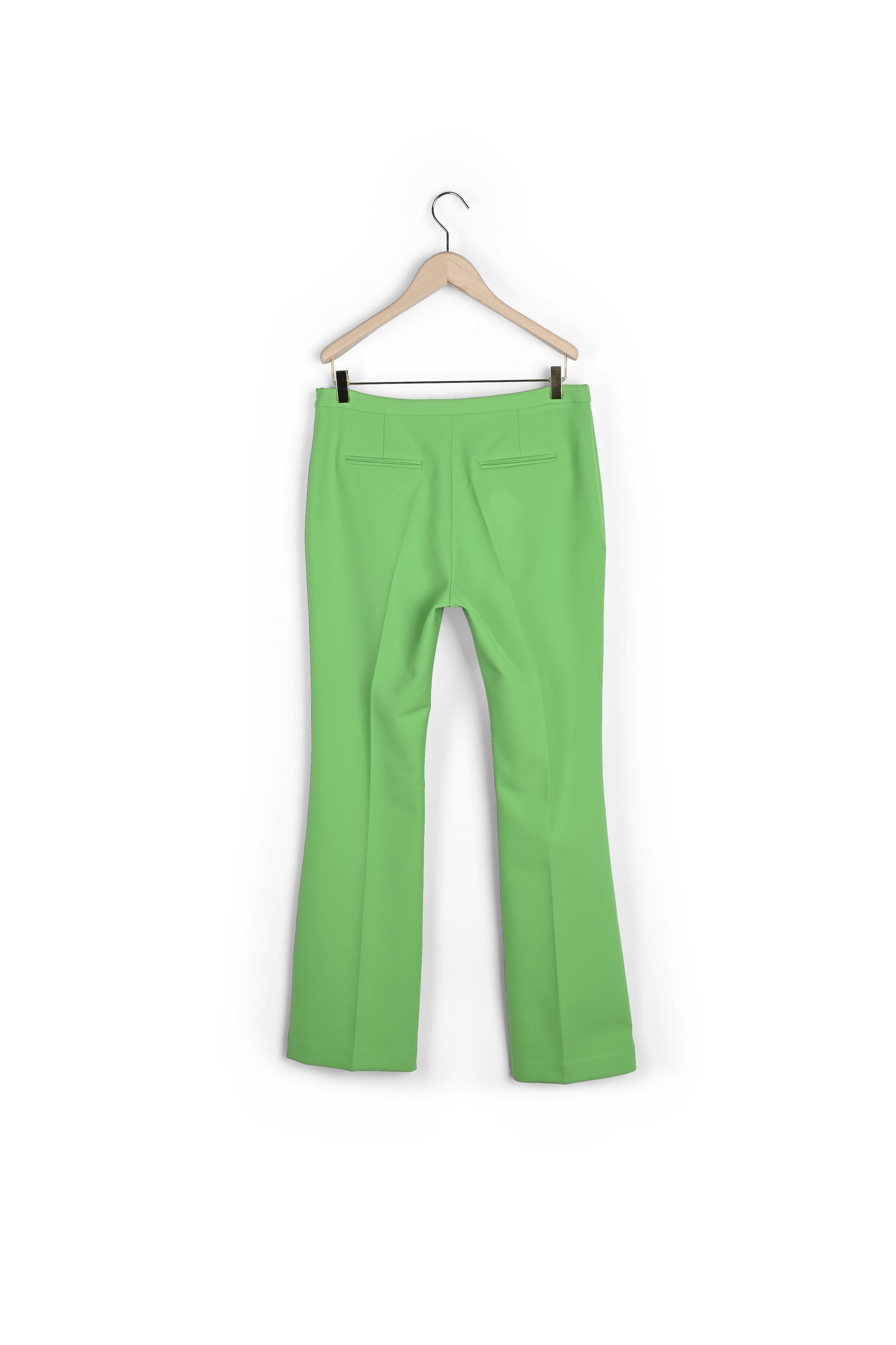 Pantalon Phoenix vert en toile double Tara Jarmon seconde main photo 3