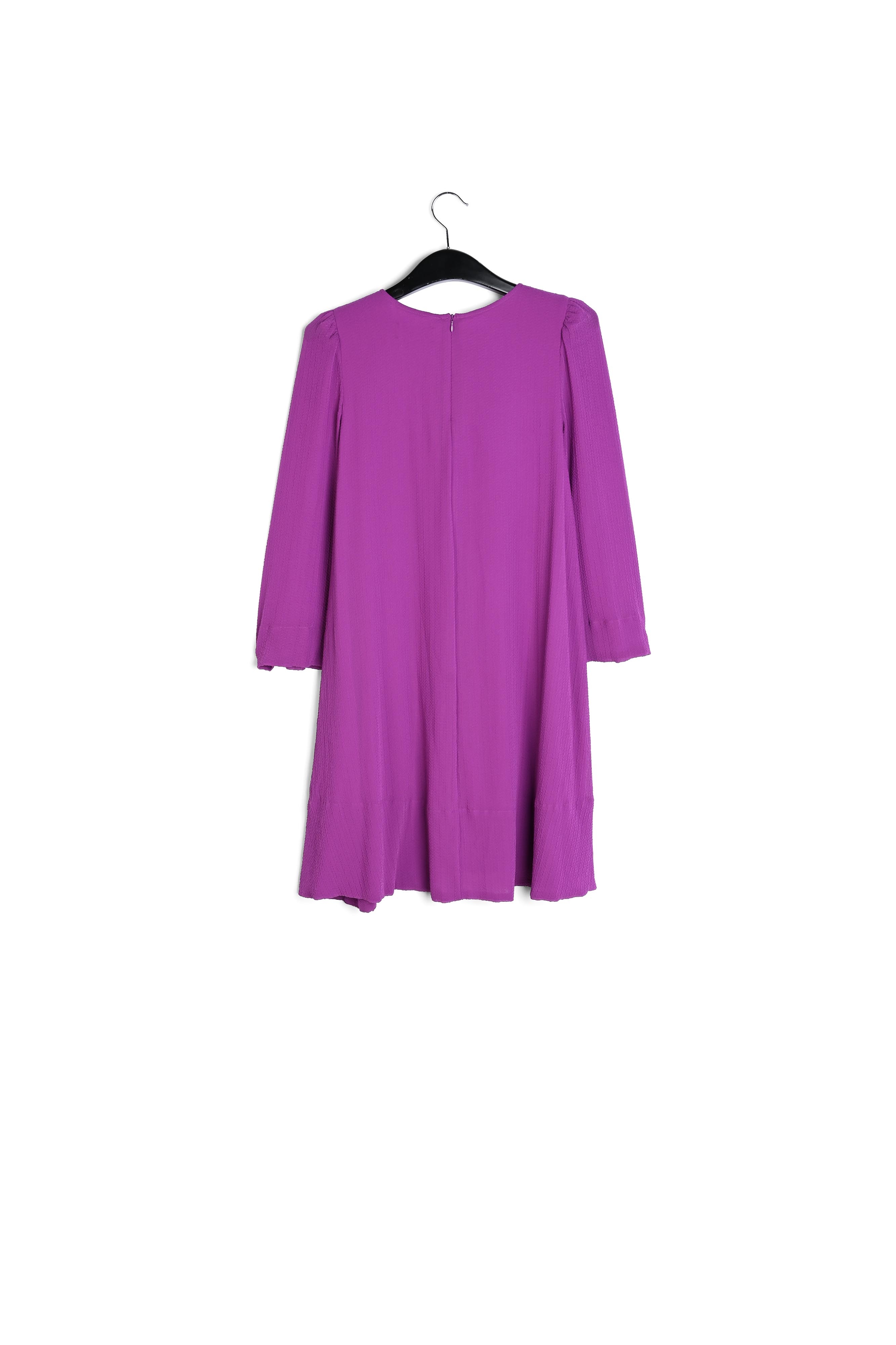 Purple mini dress with padded shoulders RE—SSENTIEL second-hand photo 2