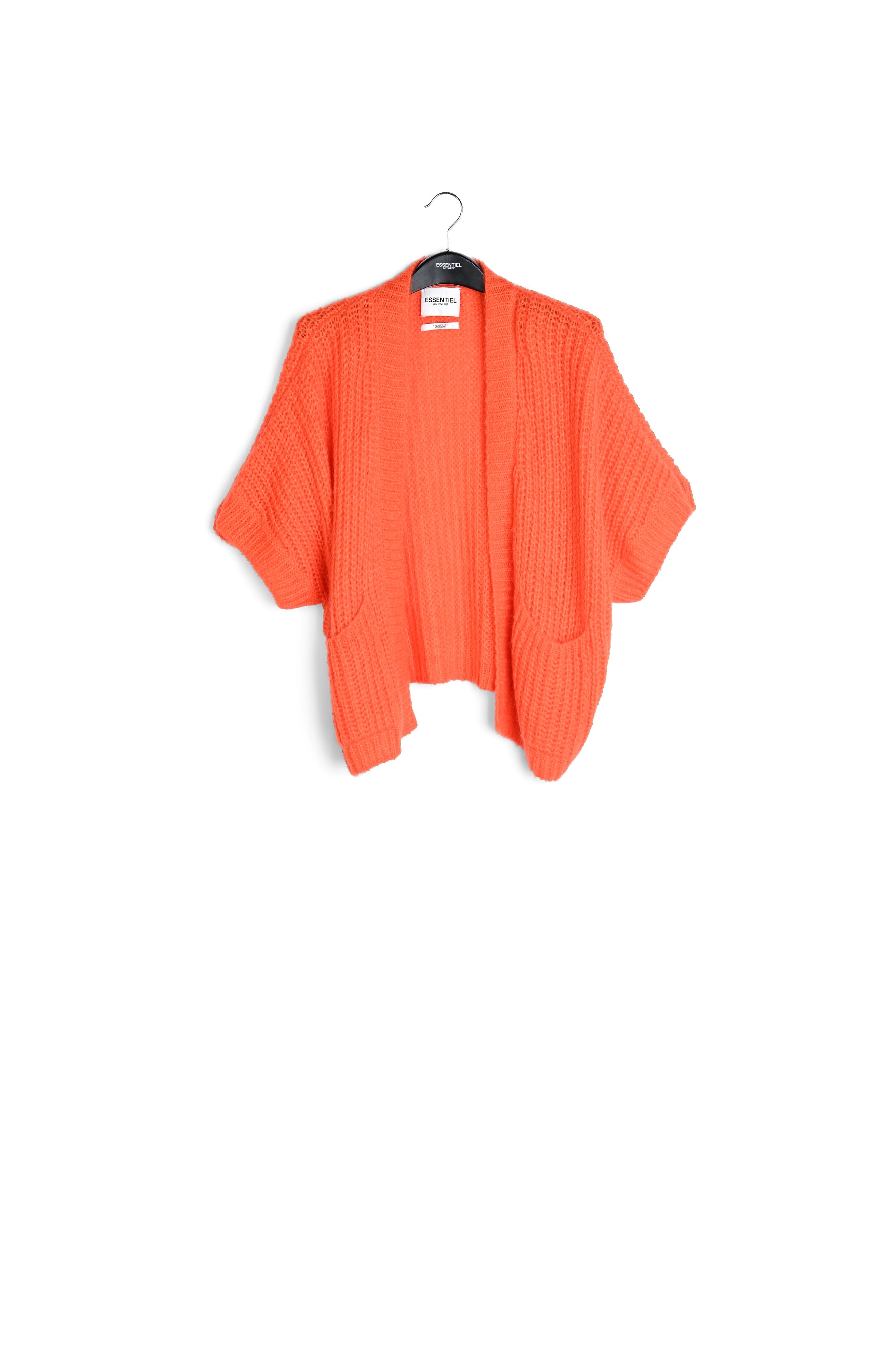 Cardigan orange en mohair mélangé RE—SSENTIEL seconde main photo 1
