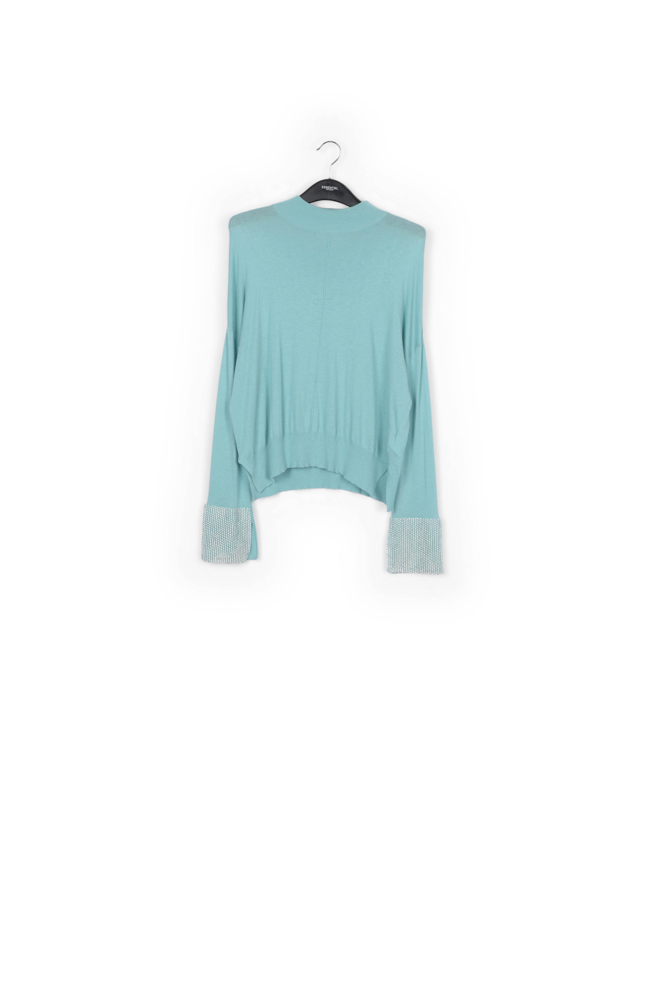 Pull bleu clair à  col roulé RE—SSENTIEL seconde main photo 1