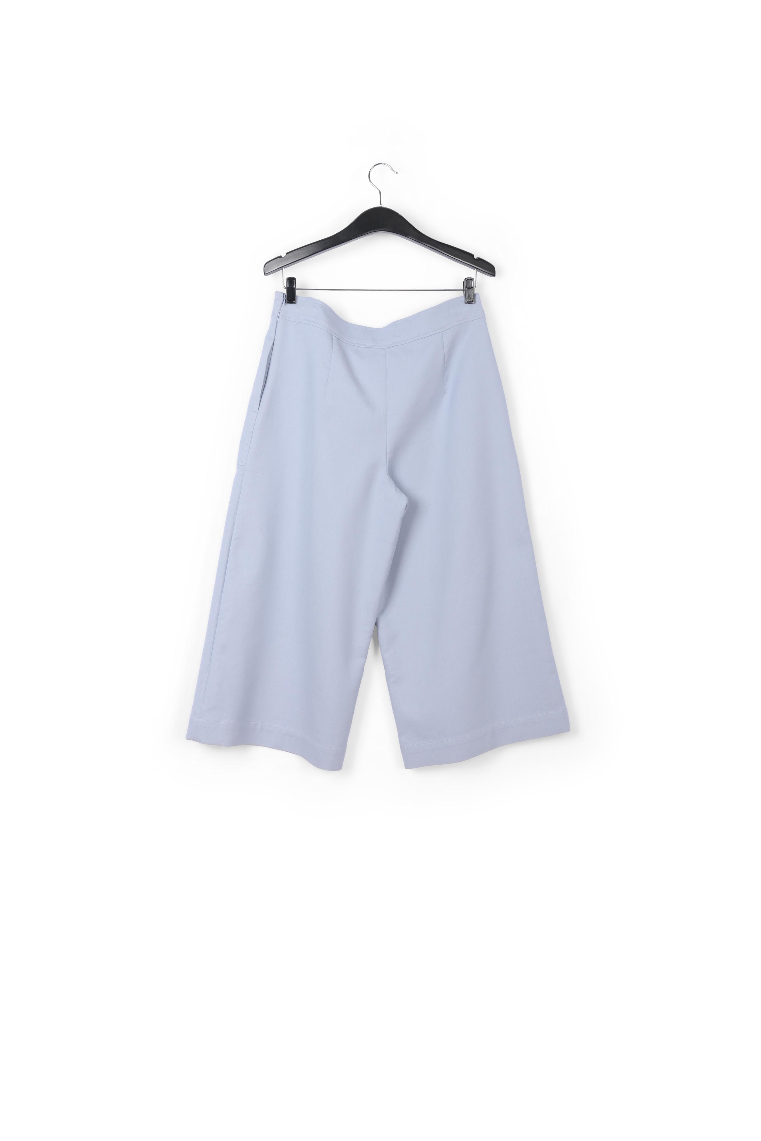 Lichtblauwe cropped broek met wijde pijpen RE—SSENTIEL tweedehands photo 2