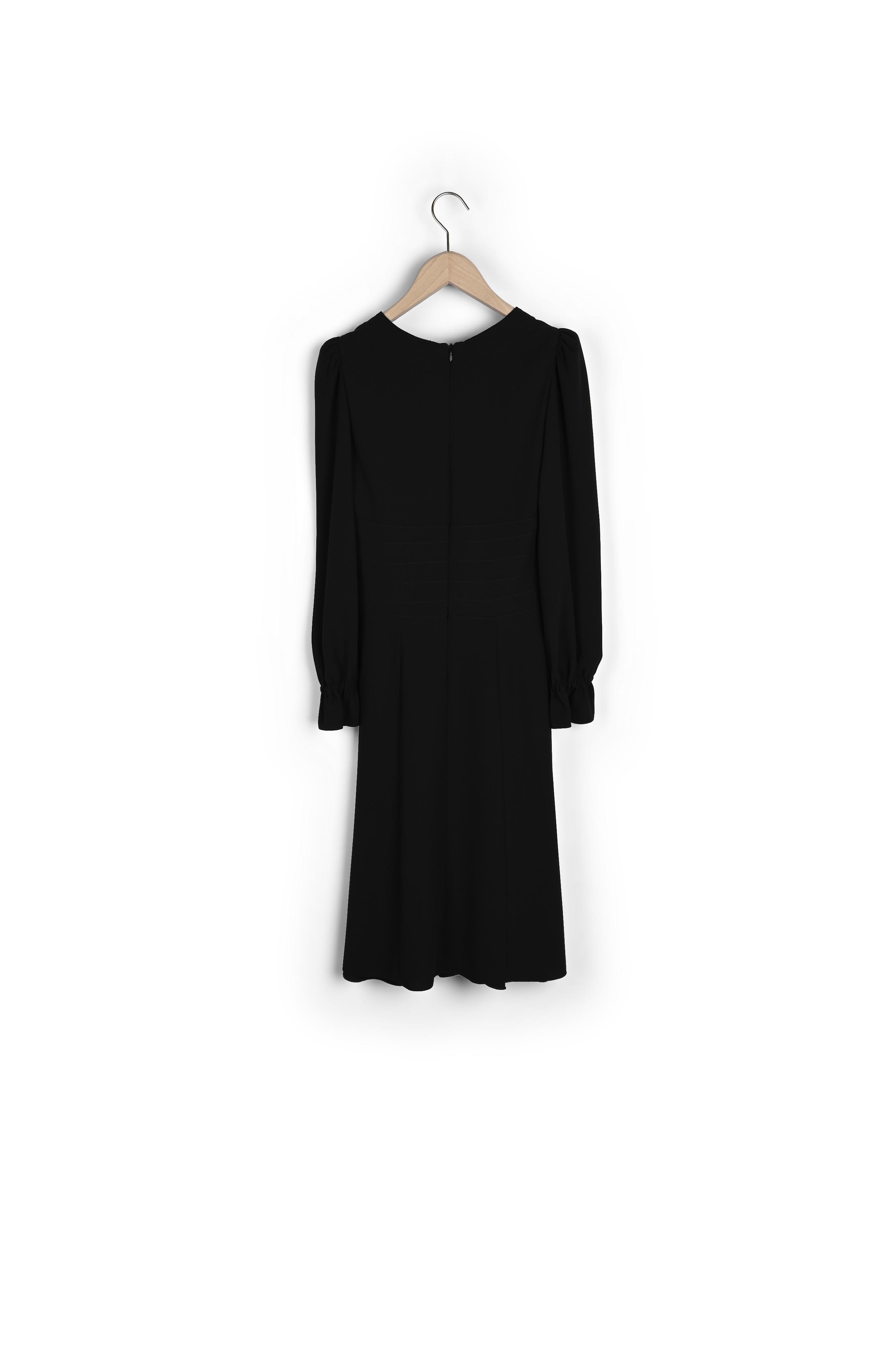 Robe Rosaria noire en crêpe Tara Jarmon seconde main photo 2