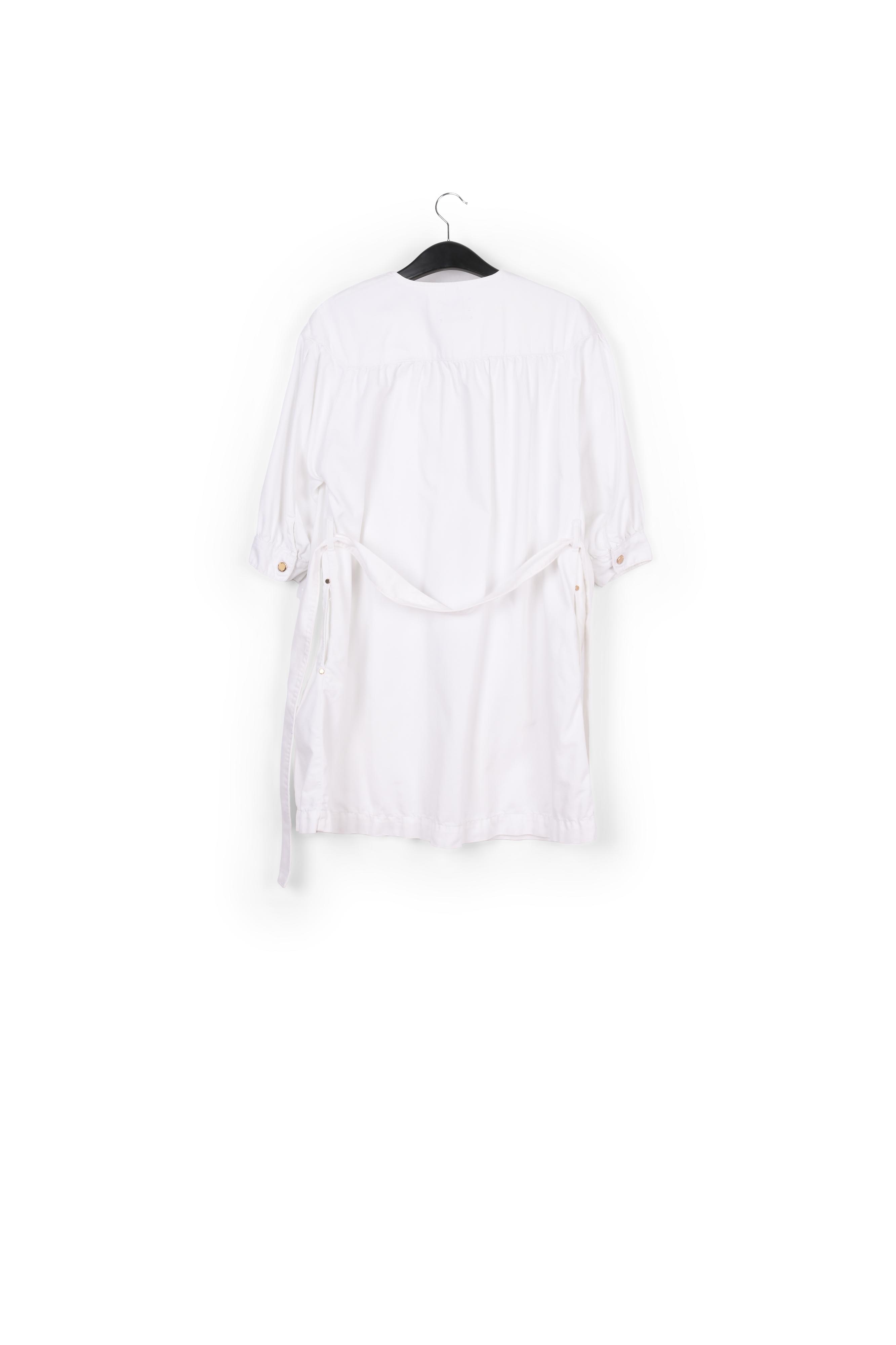 Mini robe jean blanche RE—SSENTIEL seconde main photo 2